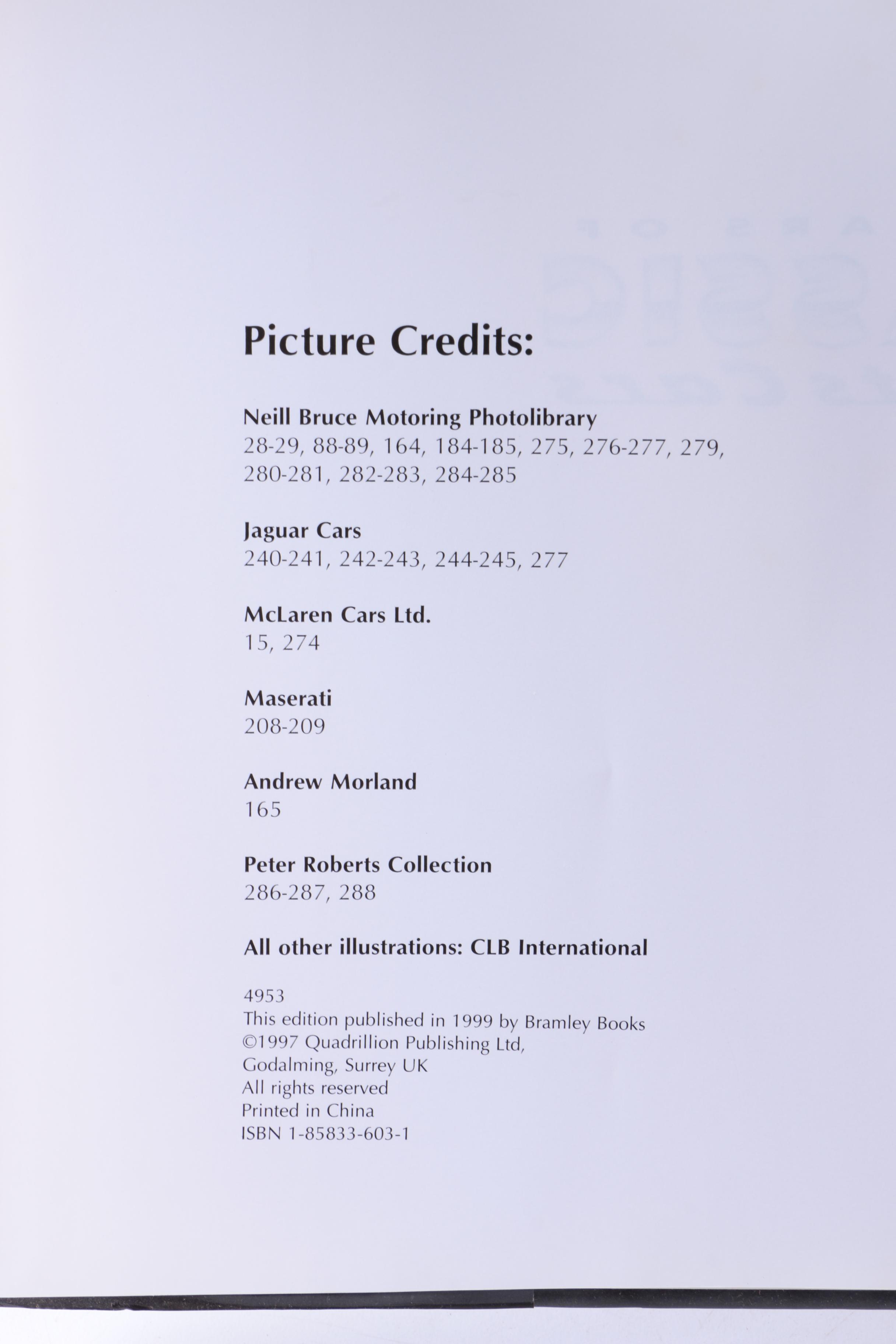 Assorted Books on Cars