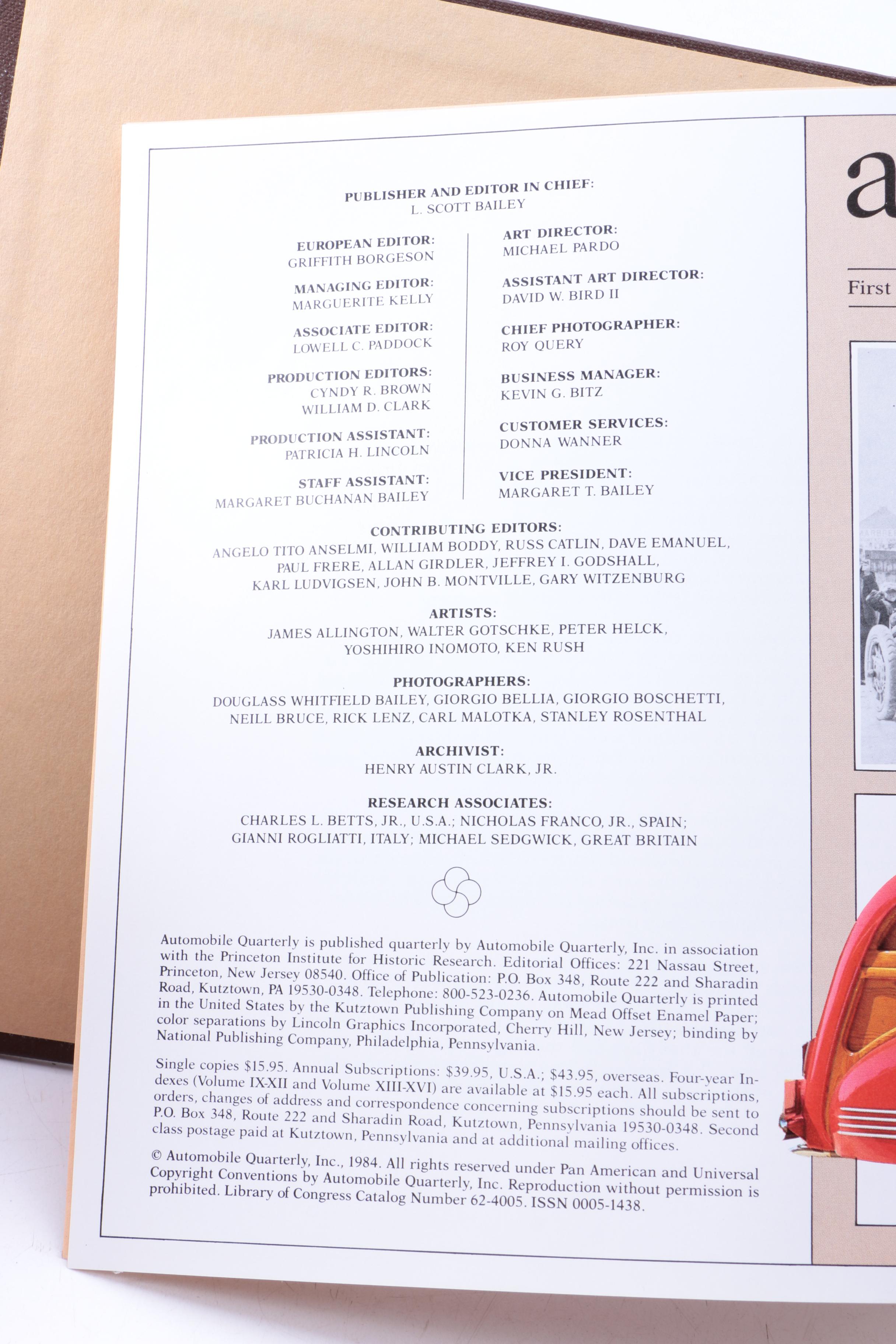 Assorted Books on Cars