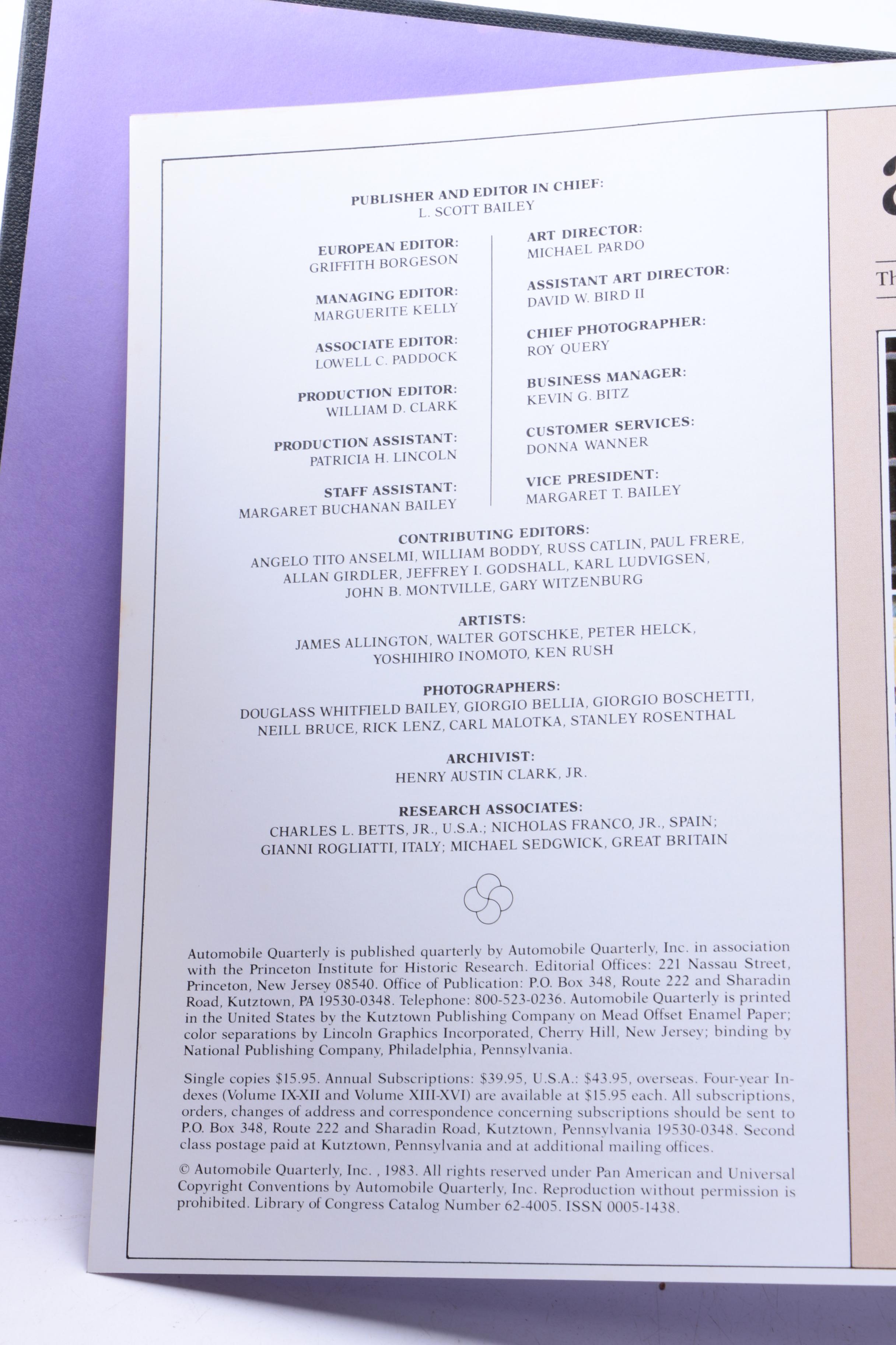 Assorted Books on Cars