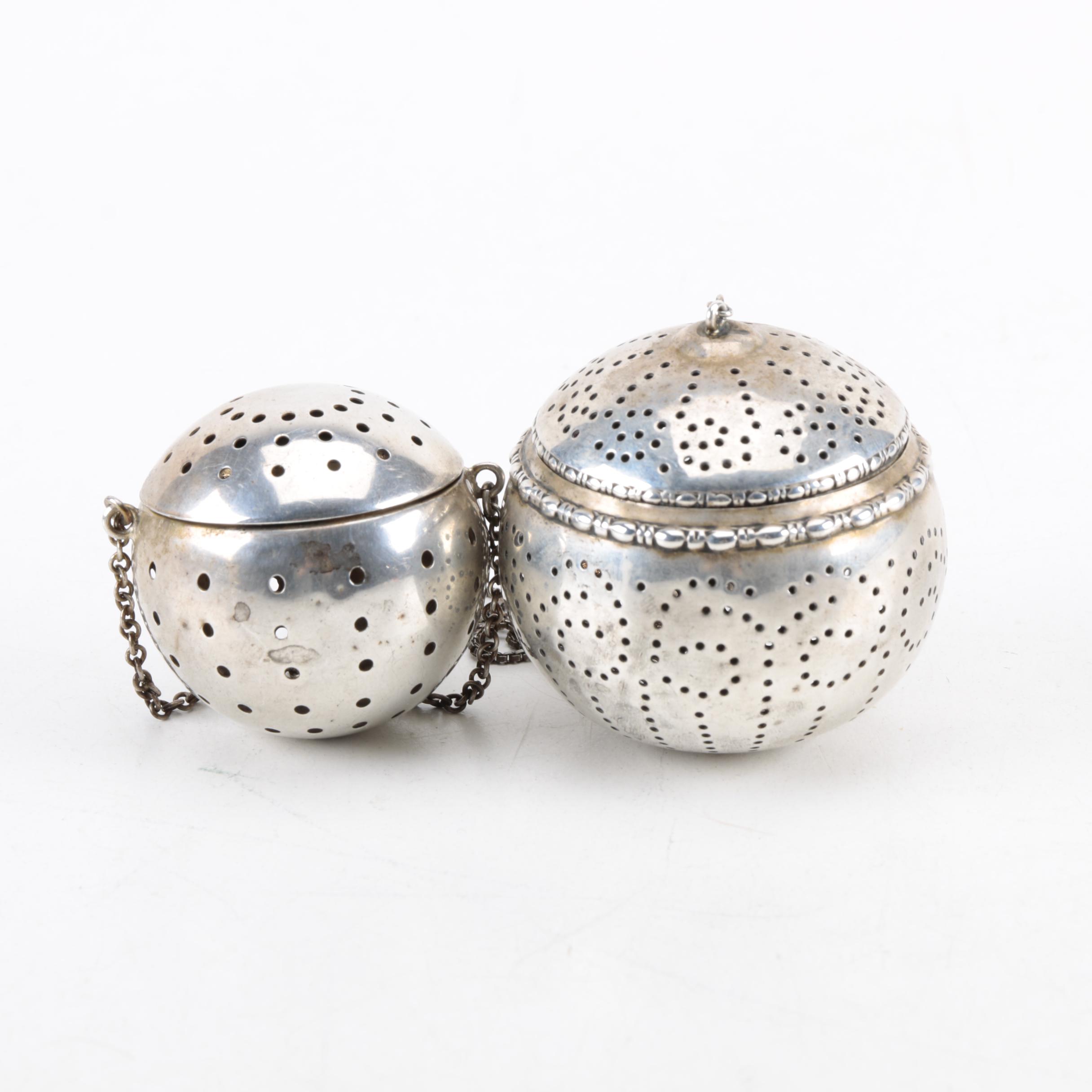 R. Blackington Co. and Gorham Sterling Silver Tea Infusers