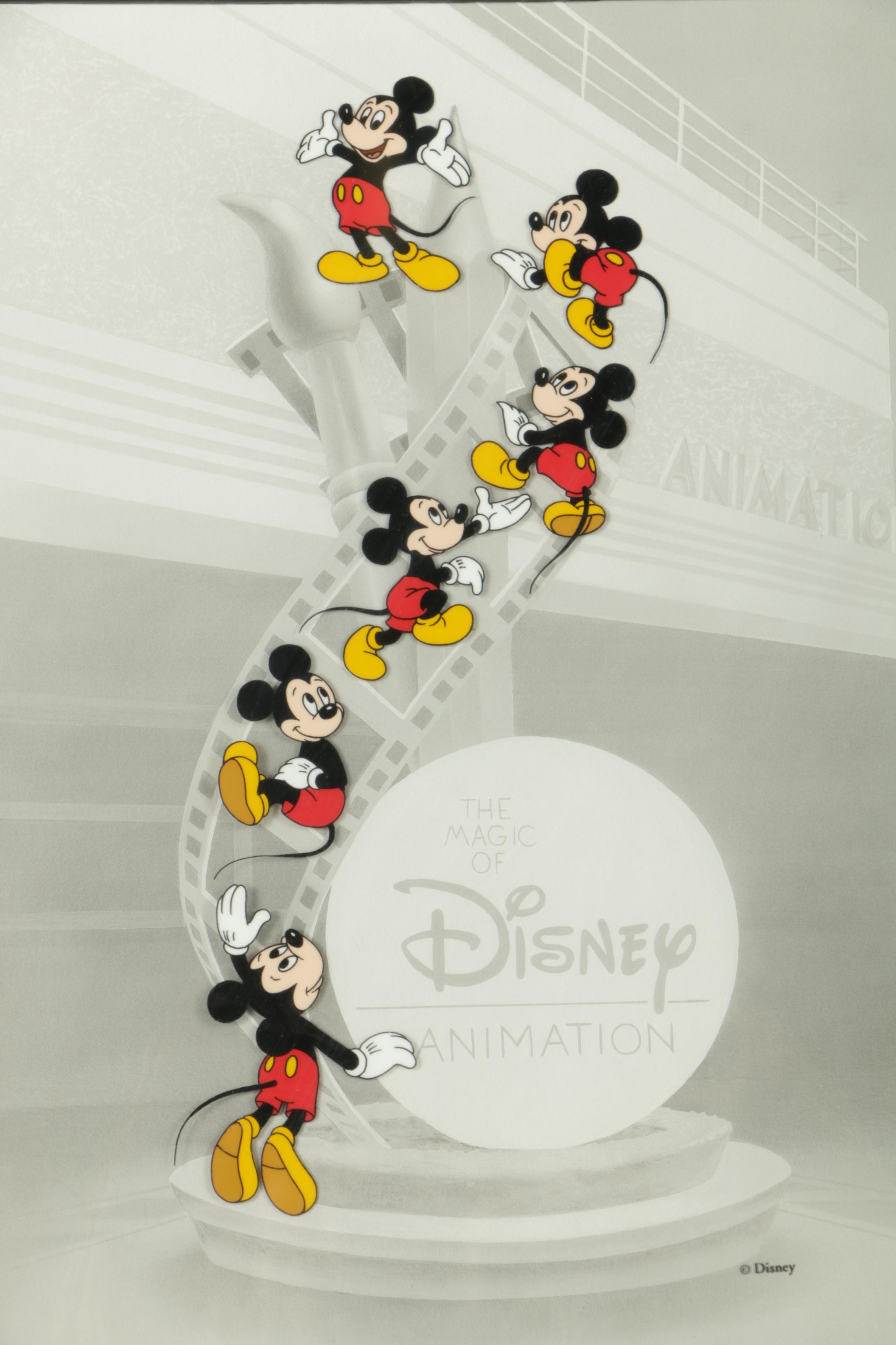 Sericel "The Magic of Disney Animation" with Mickey Mouse