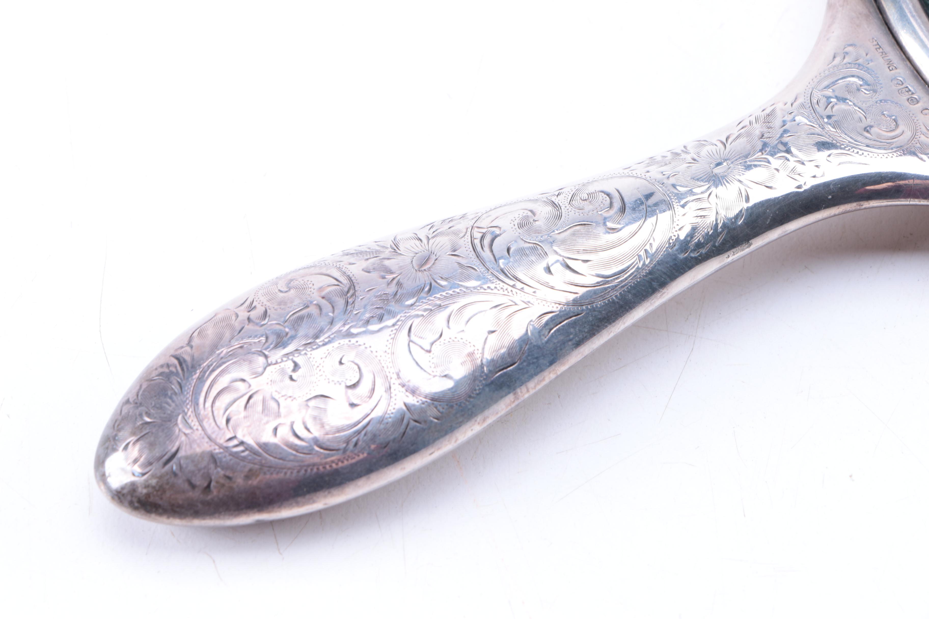 Gorham Vintage Chased Sterling Vanity Set