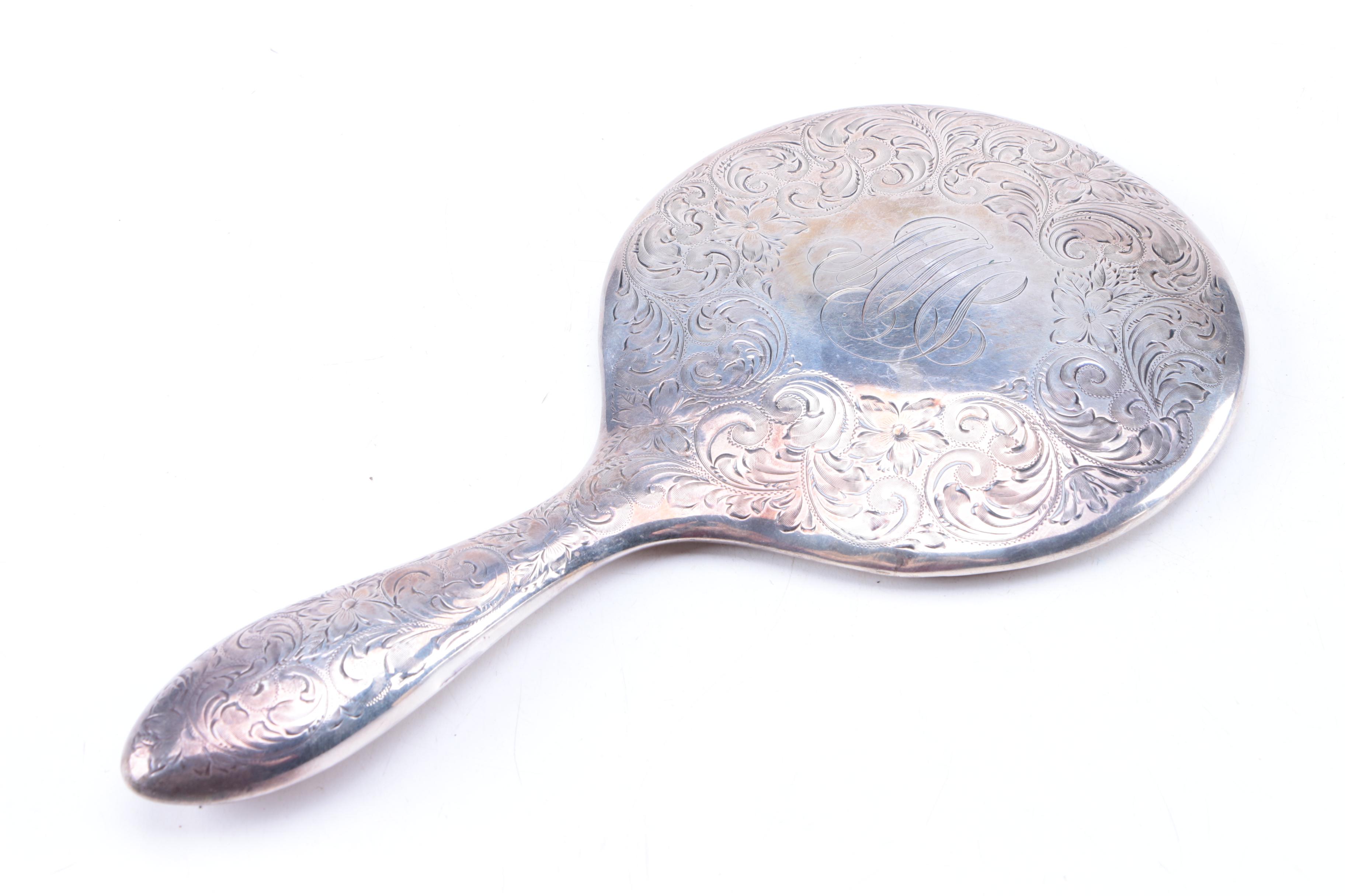 Gorham Vintage Chased Sterling Vanity Set