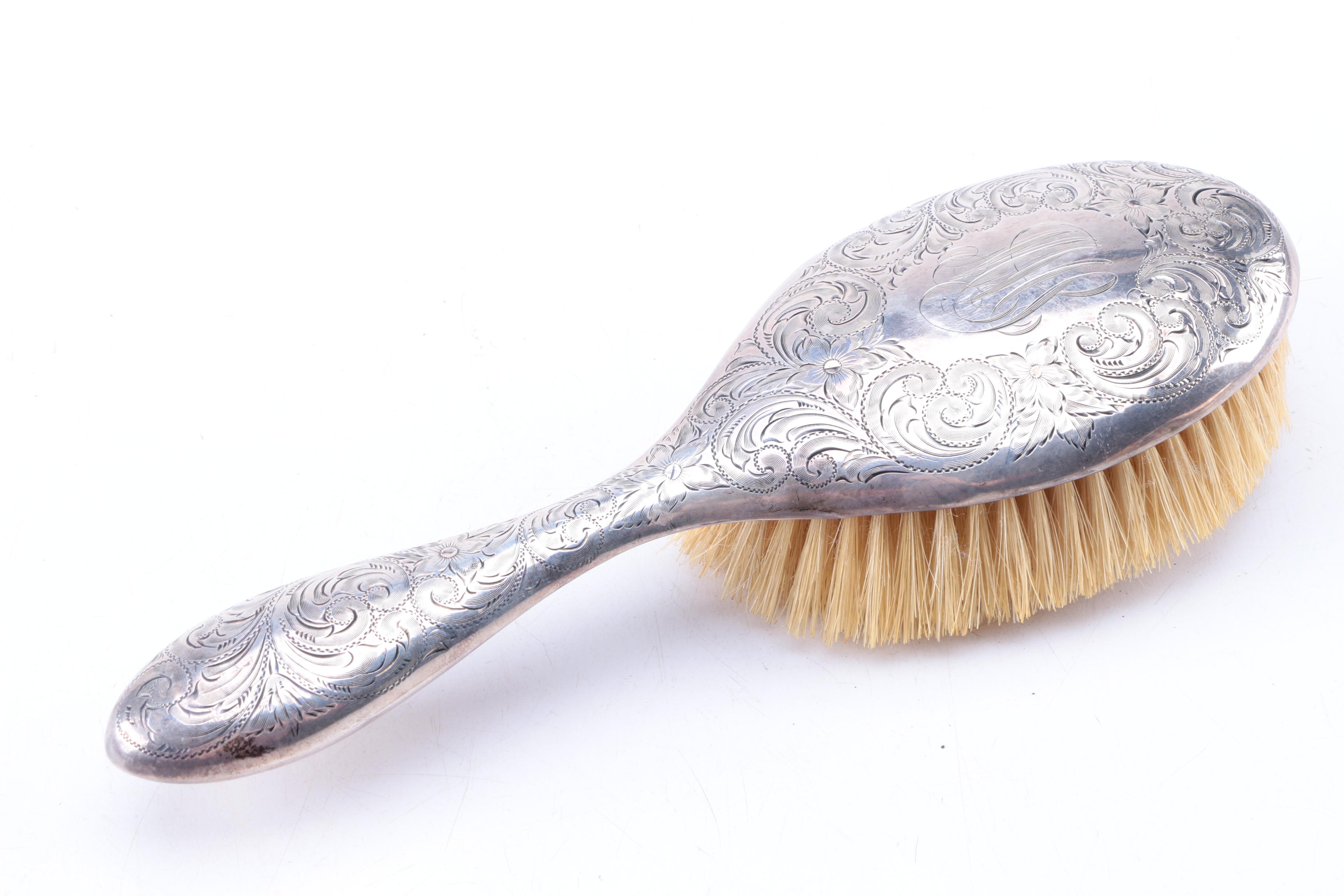 Gorham Vintage Chased Sterling Vanity Set