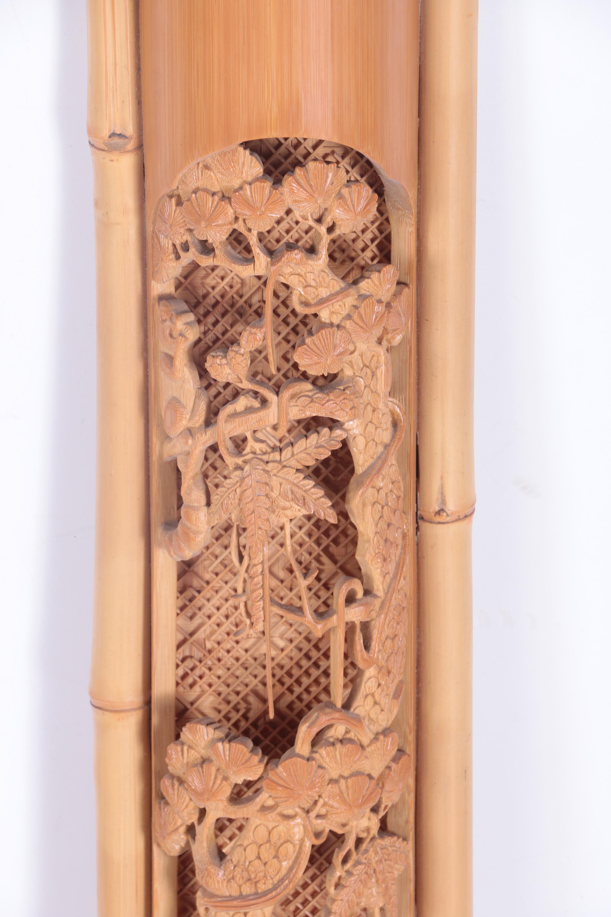 Pair of Bamboo Wall Decor
