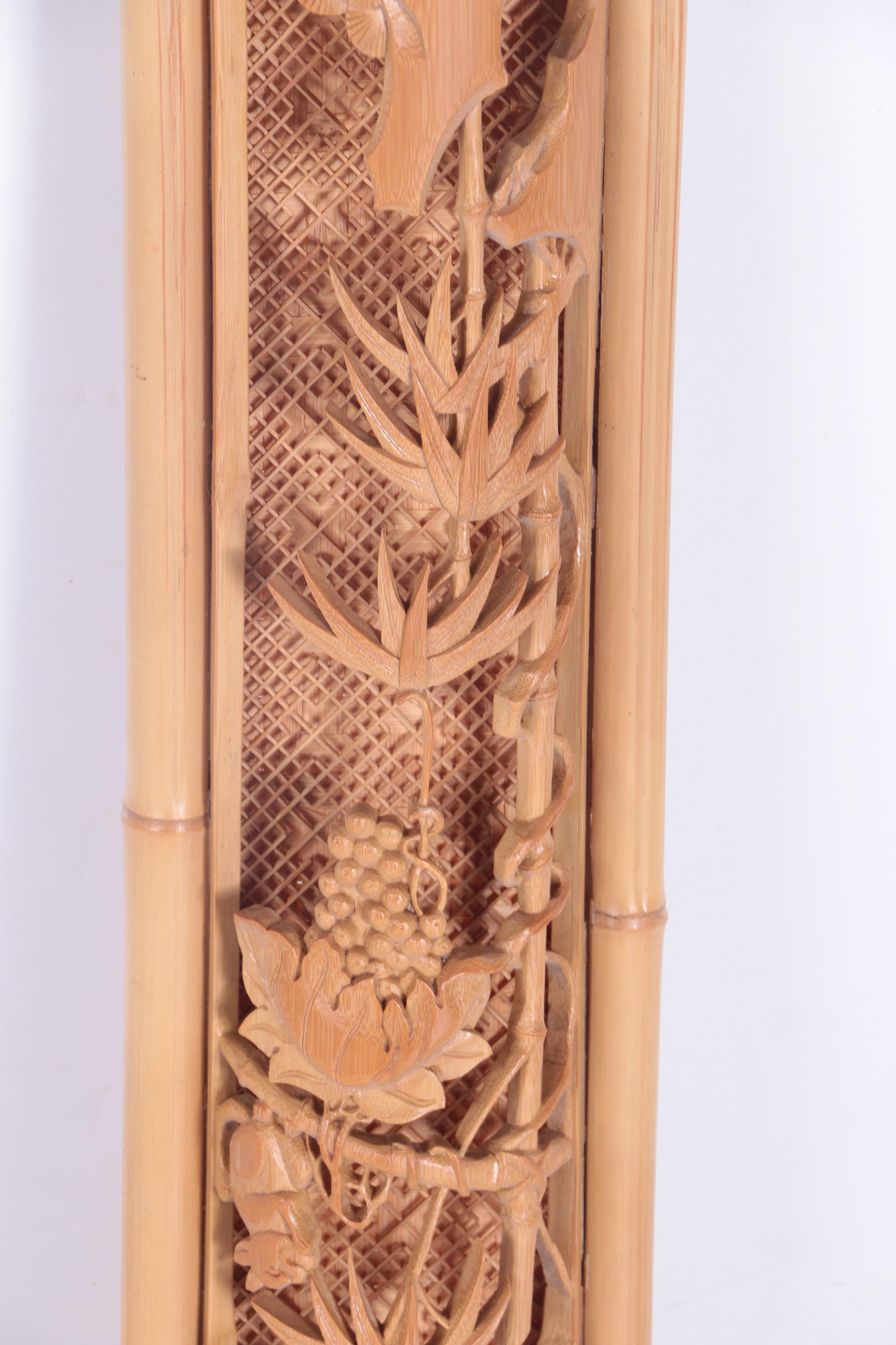 Pair of Bamboo Wall Decor