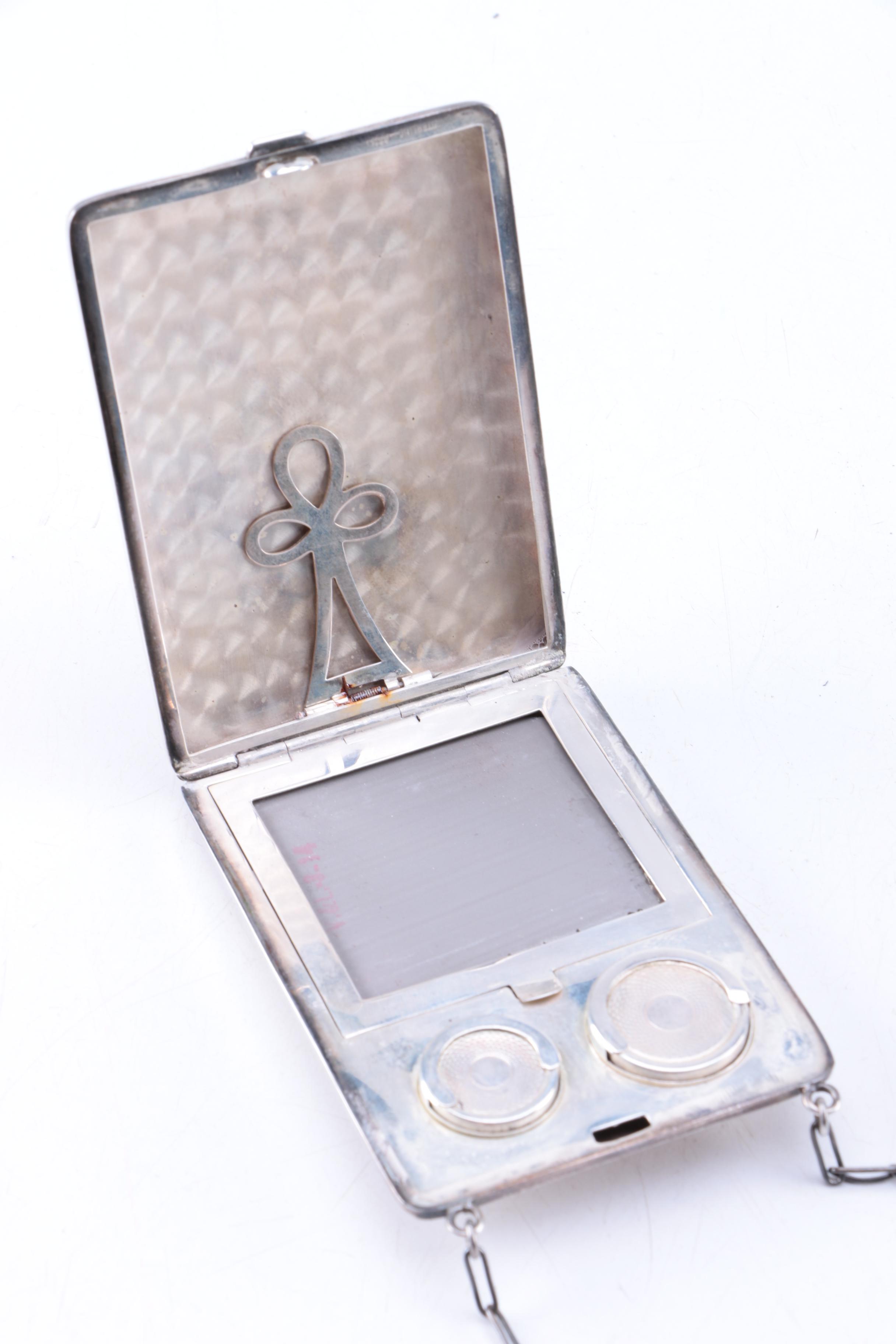 Antique Sterling Silver Coin and Card Case