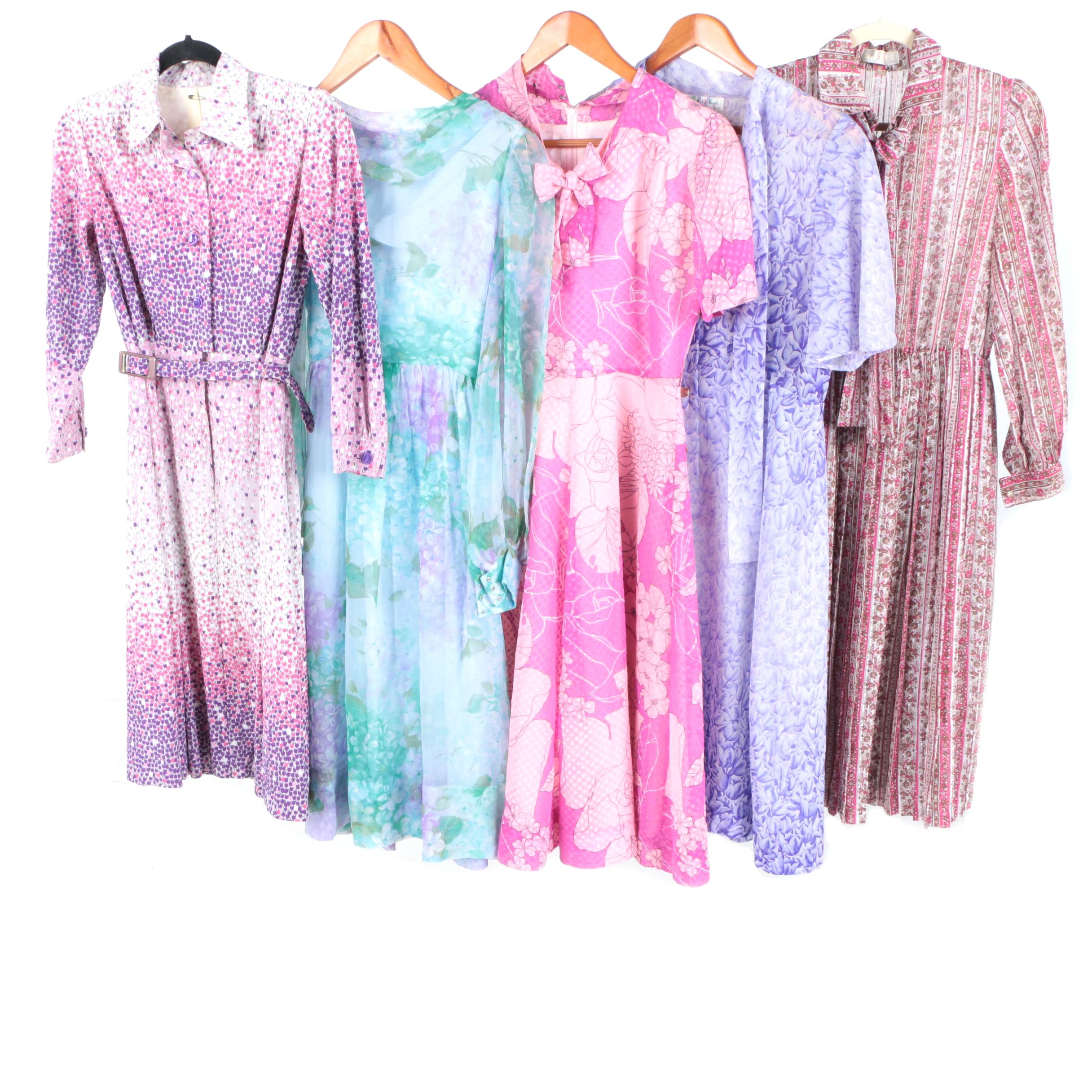 Women's Vintage 1970s Floral Dresses