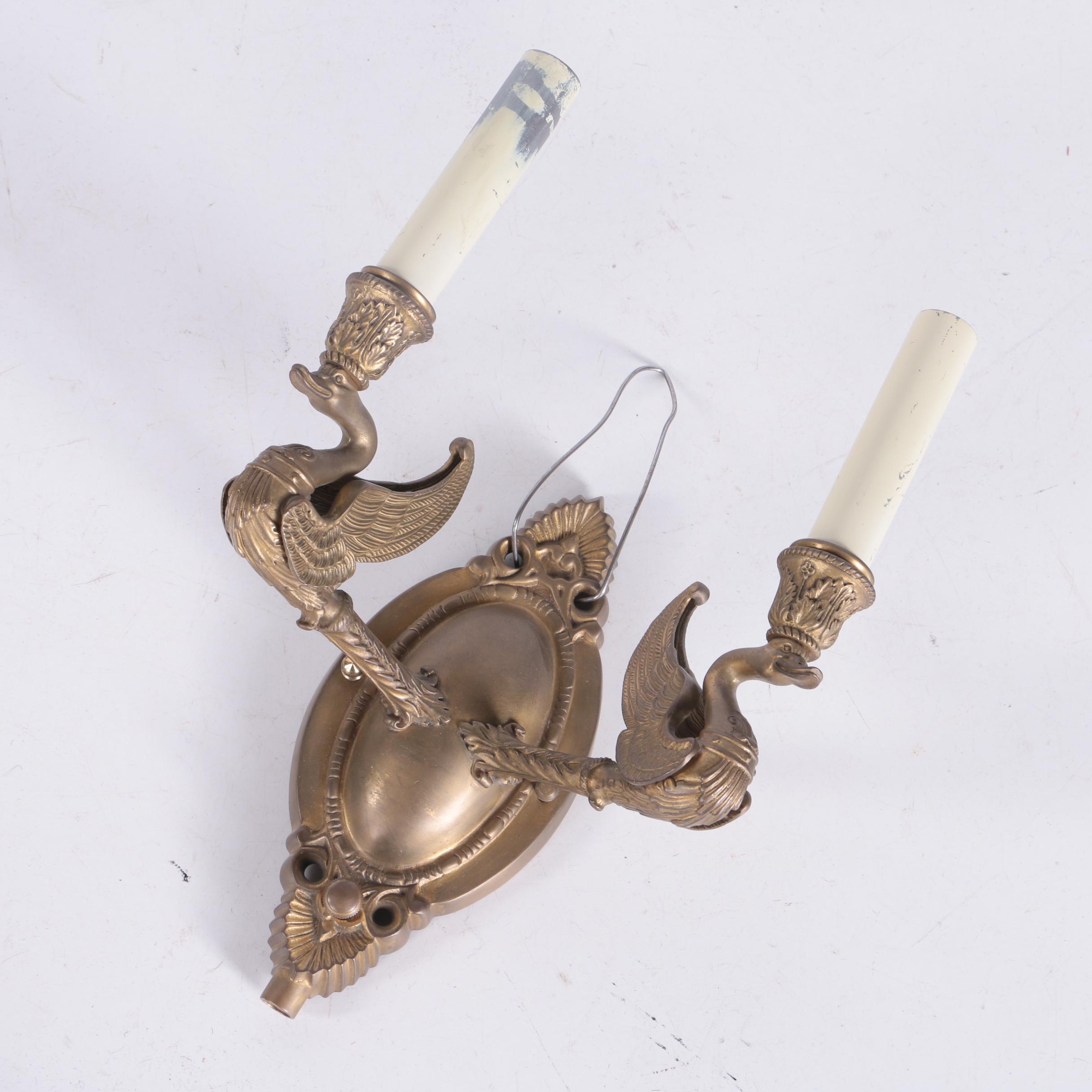 Pair of Brass Wall Sconces