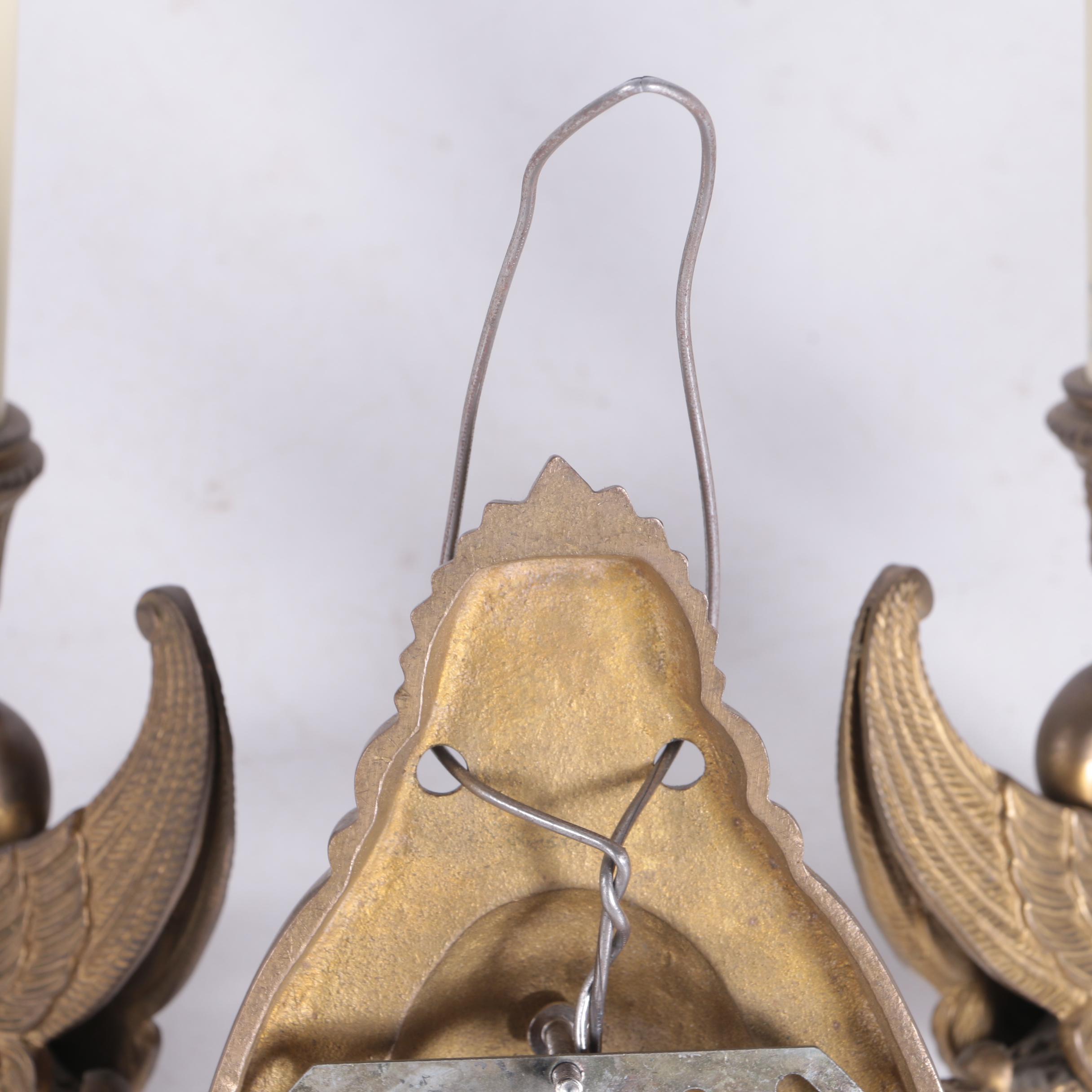 Pair of Brass Wall Sconces