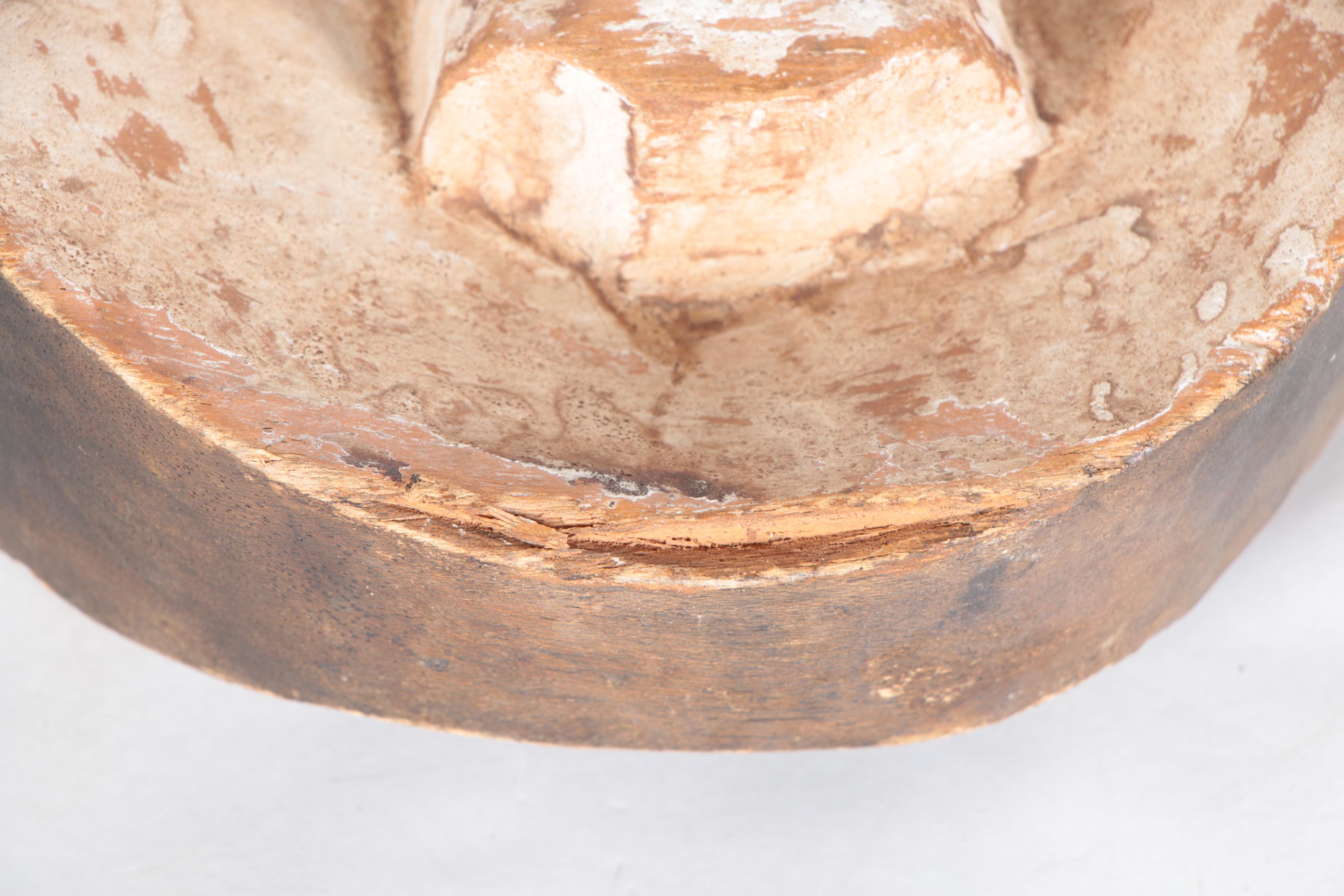 Central African Carved Wooden Kwele Mask