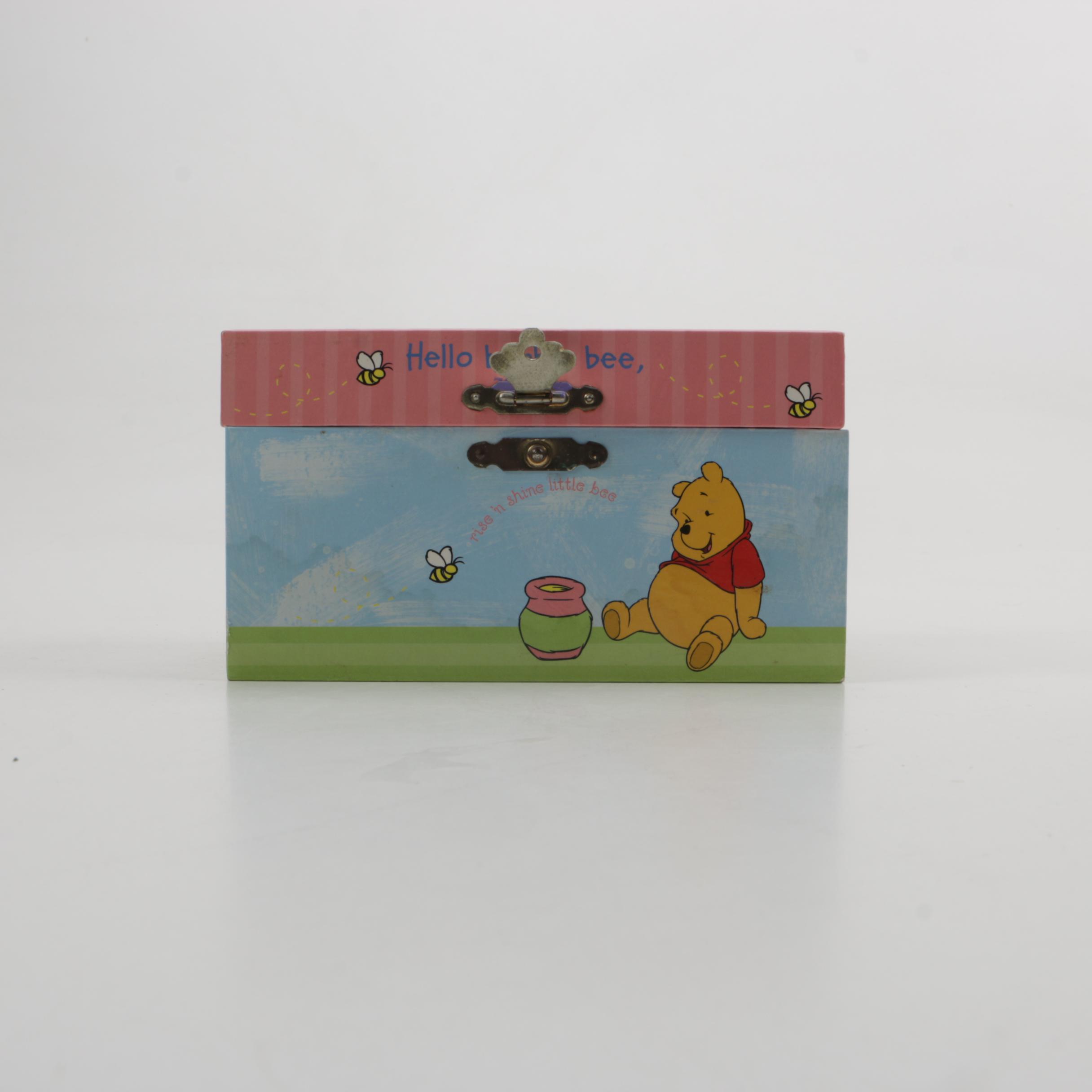 Winnie the Pooh Music and Jewelry Box with Miniature Pooh Ornaments