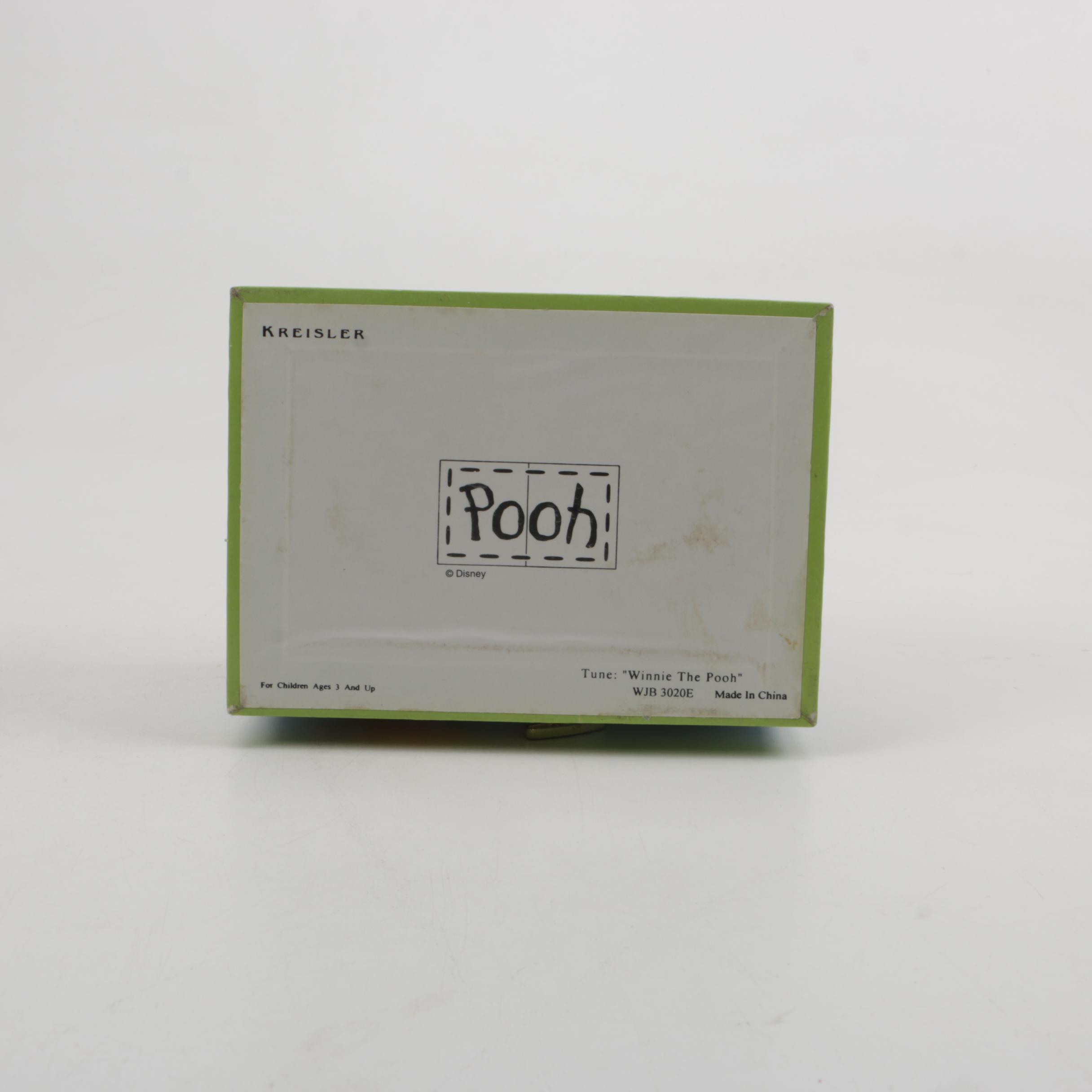 Winnie the Pooh Music and Jewelry Box with Miniature Pooh Ornaments