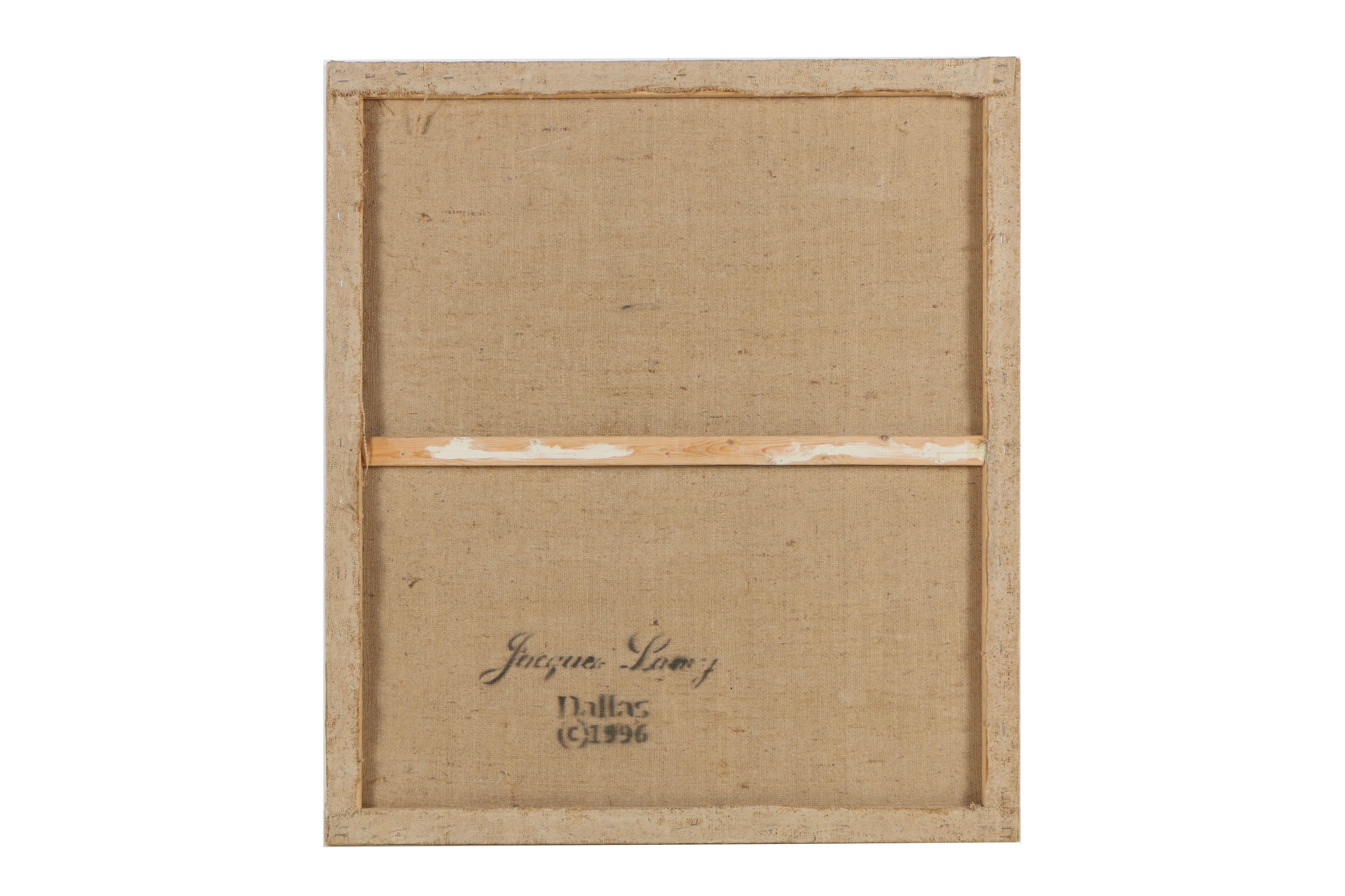 Jacques Lamy Fresco Painting on Burlap Fruit Still Life