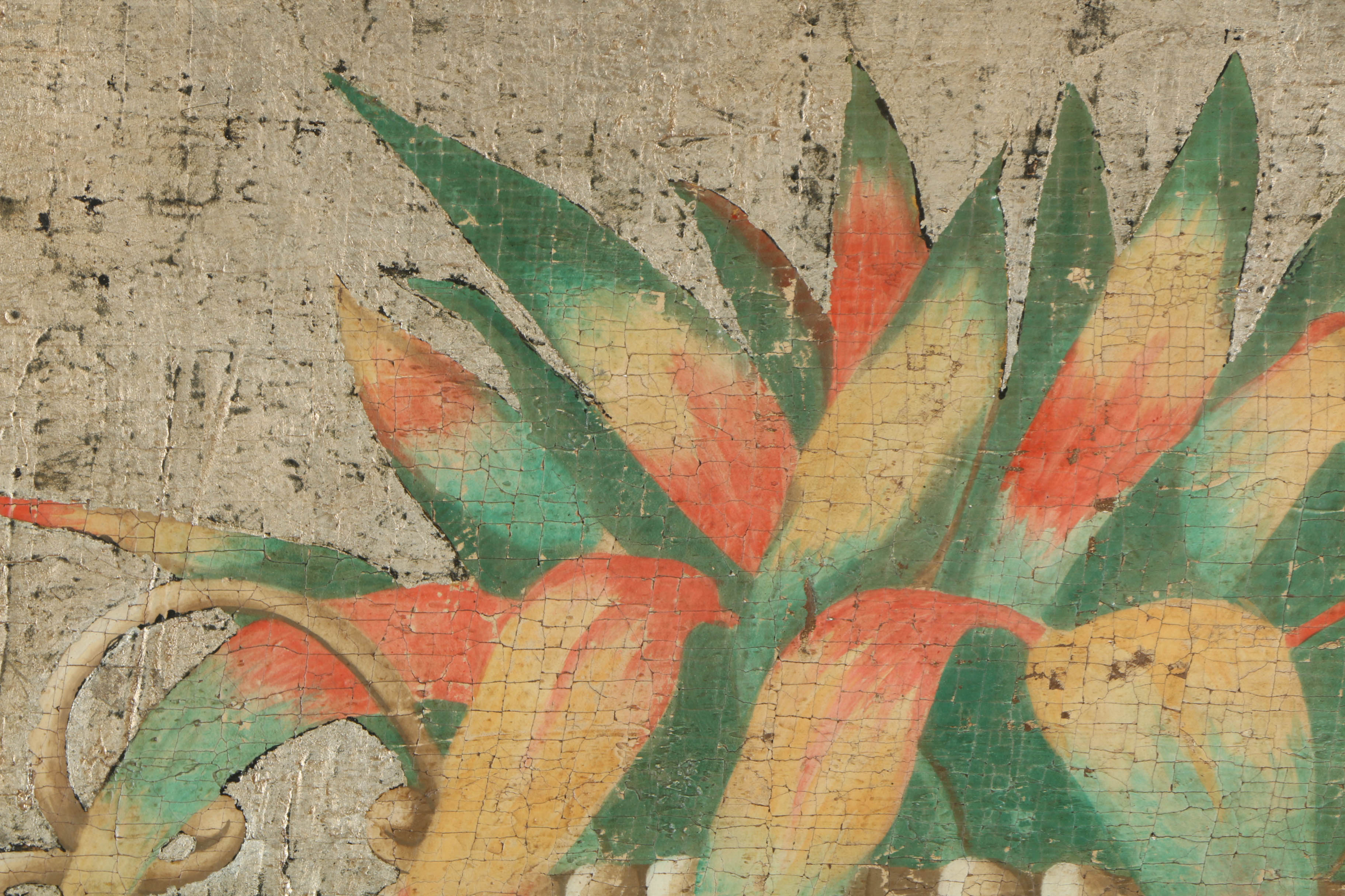 Jacques Lamy Fresco Painting on Burlap Still Life