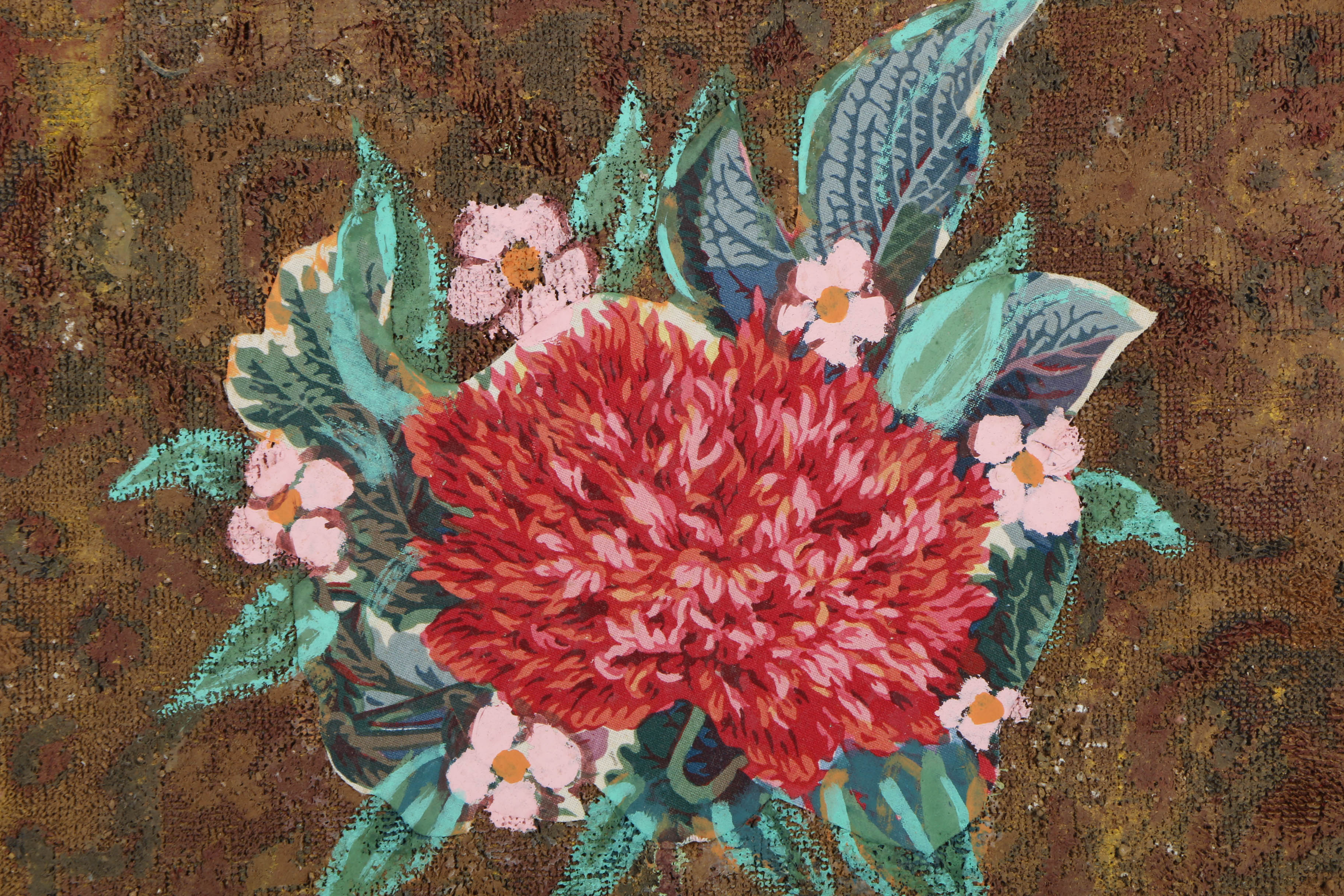 Jacques Lamy Mixed Media Composition on Board of a Still-Life