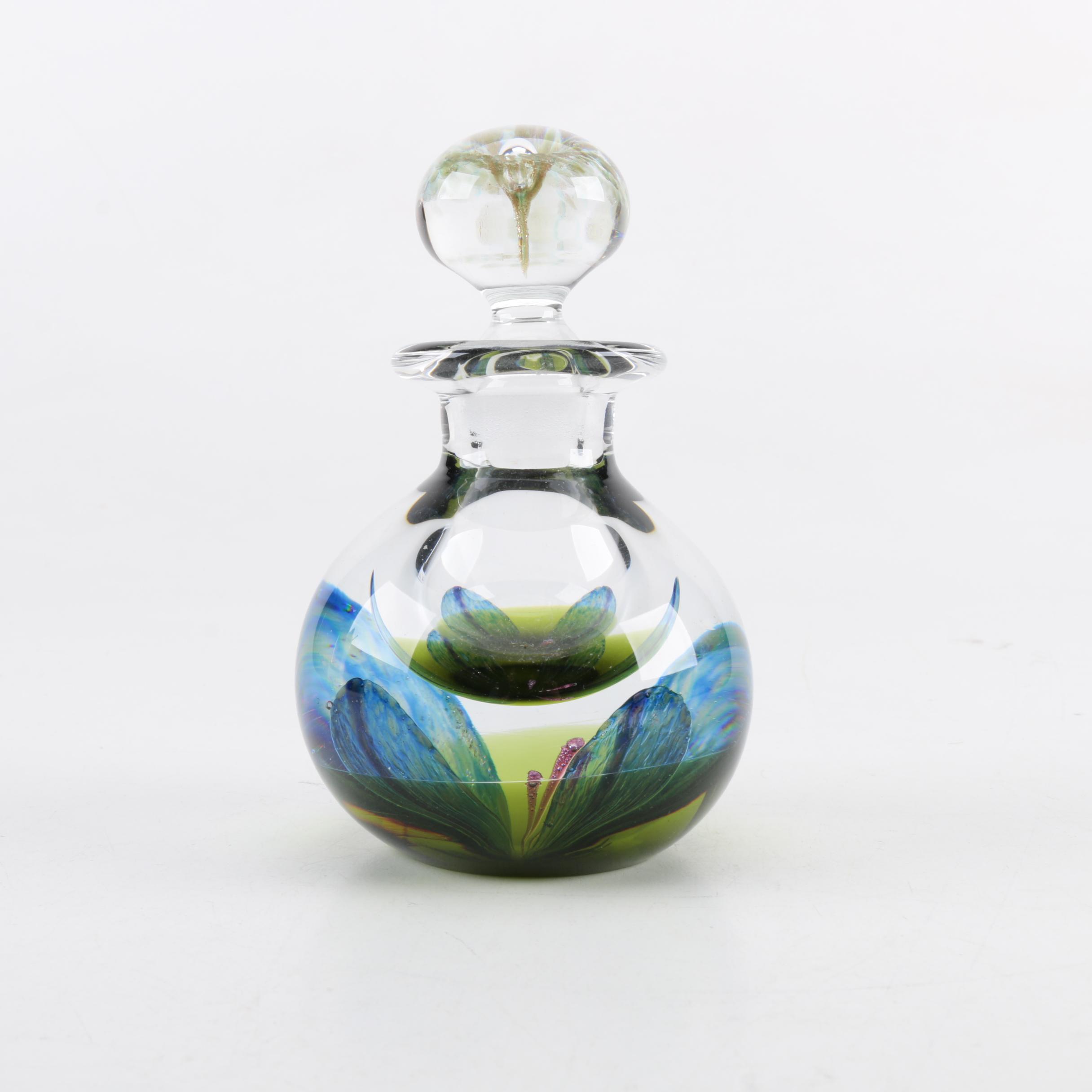 Caithness Art Glass Aquaflora Perfume Bottle