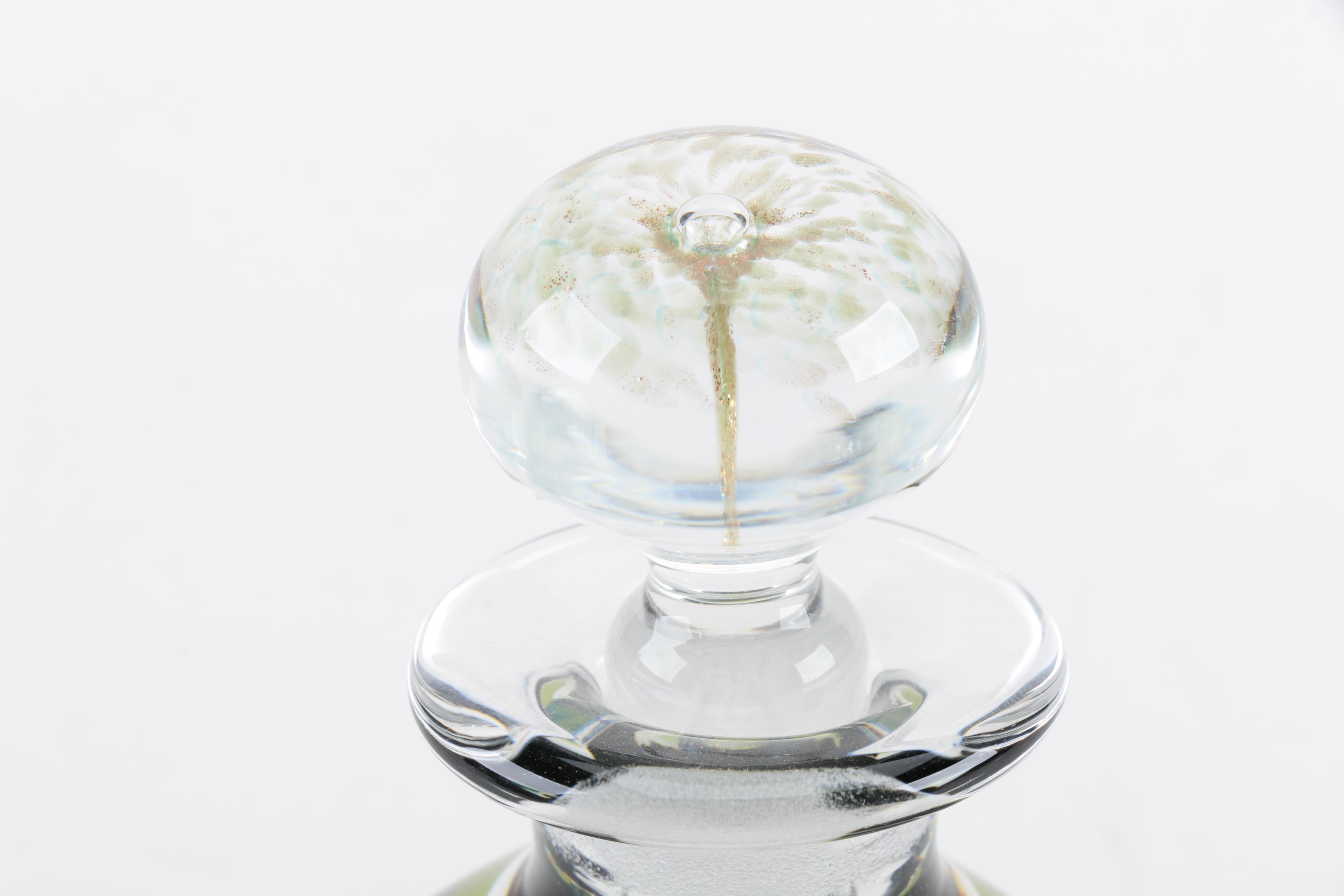 Caithness Art Glass Aquaflora Perfume Bottle