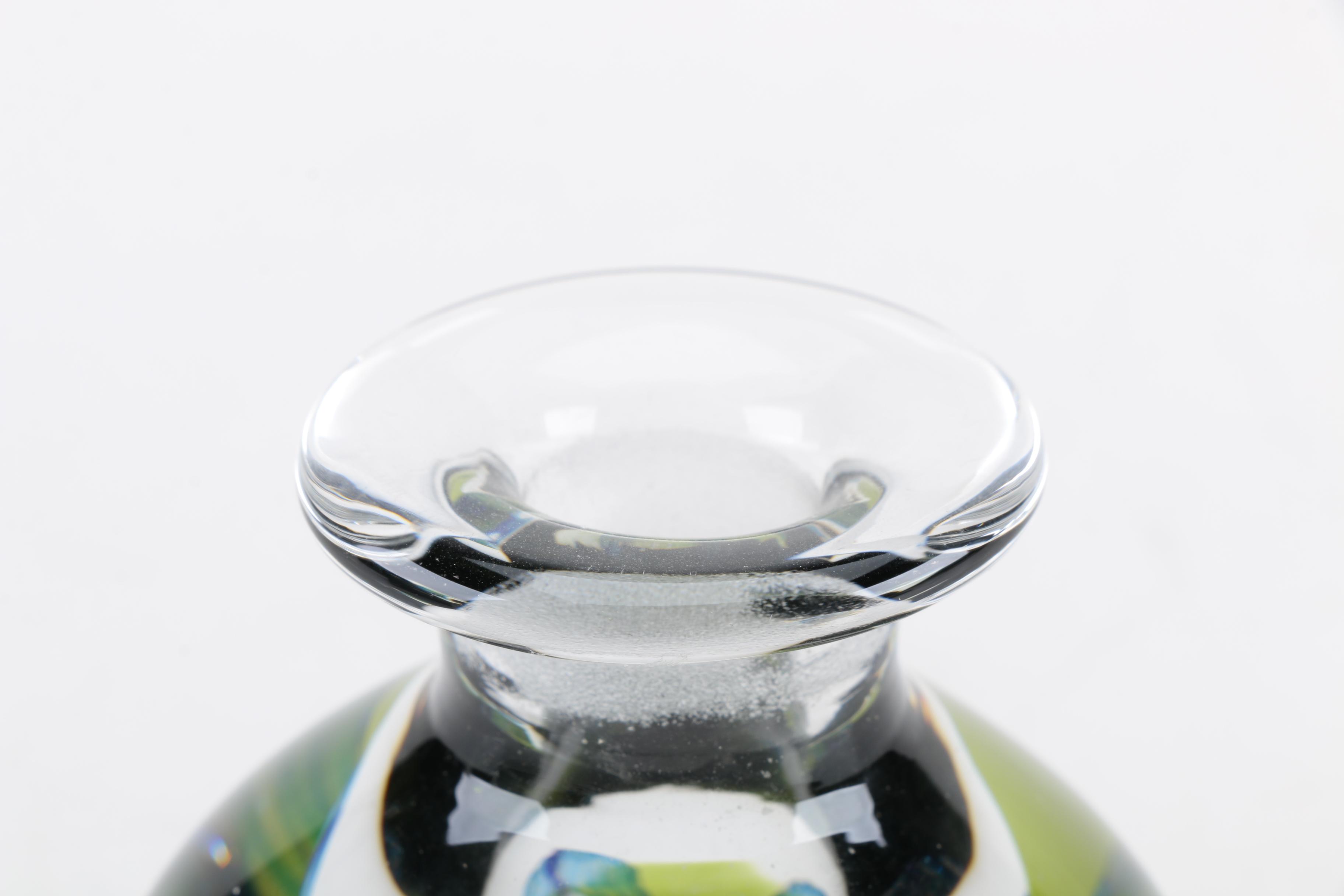 Caithness Art Glass Aquaflora Perfume Bottle