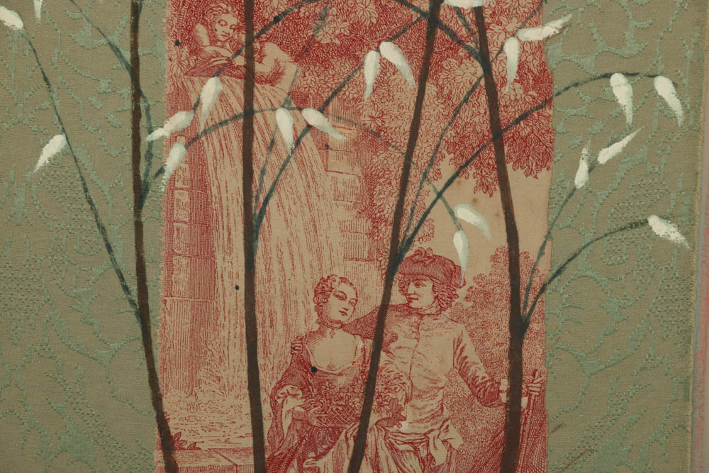 Jacques Lamy Mixed Media Painting on Board of a Classical Scene