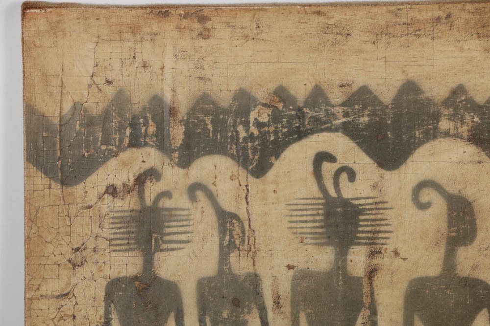 Jacques Lamy Fresco Painting on Burlap "Stone"