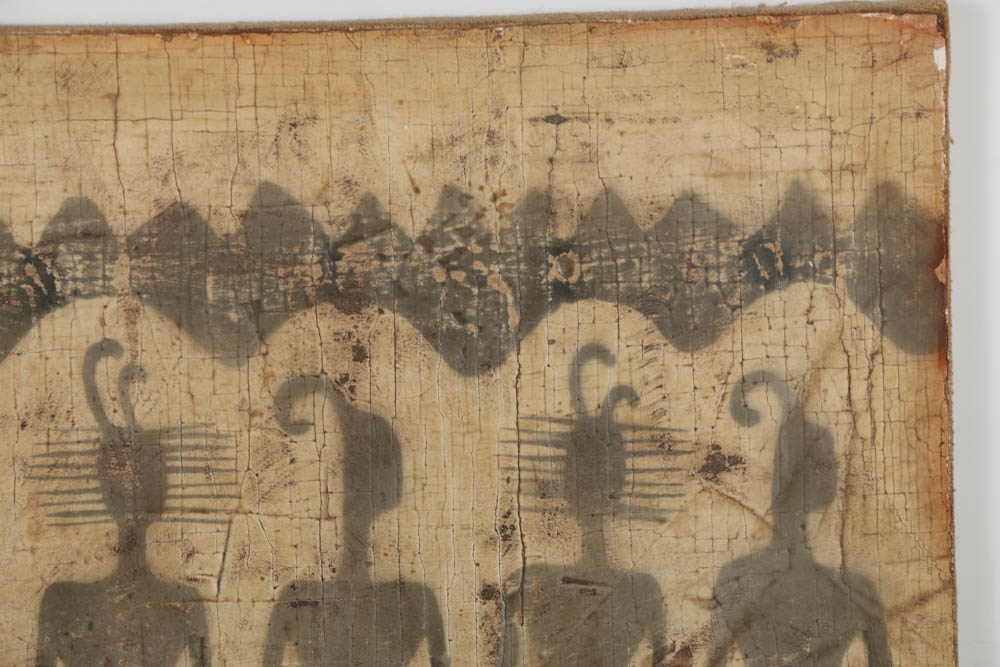 Jacques Lamy Fresco Painting on Burlap "Stone"