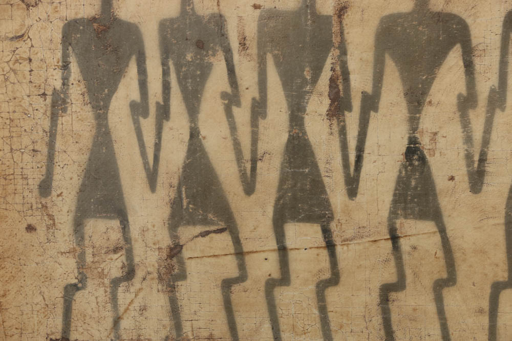 Jacques Lamy Fresco Painting on Burlap "Stone"