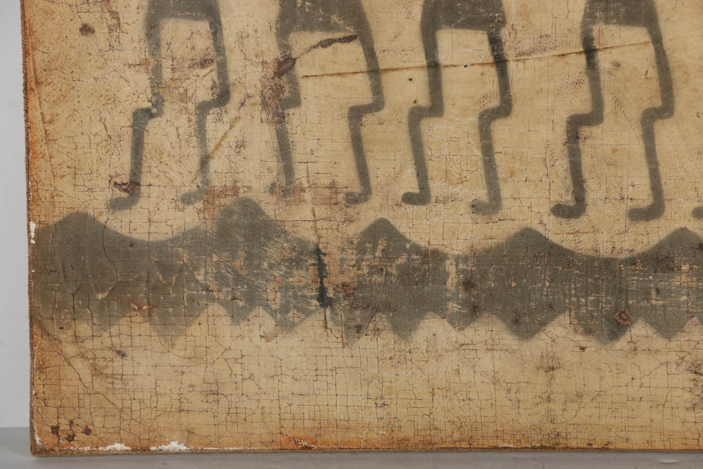 Jacques Lamy Fresco Painting on Burlap "Stone"