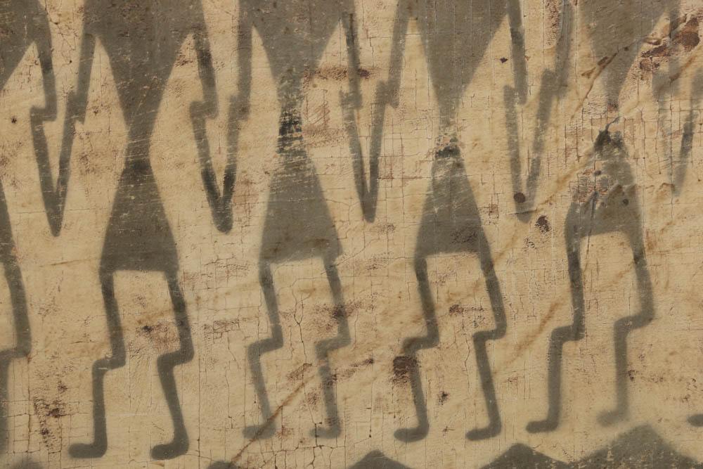 Jacques Lamy Fresco Painting on Burlap "Stone"