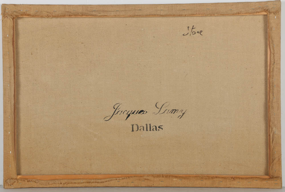 Jacques Lamy Fresco Painting on Burlap "Stone"