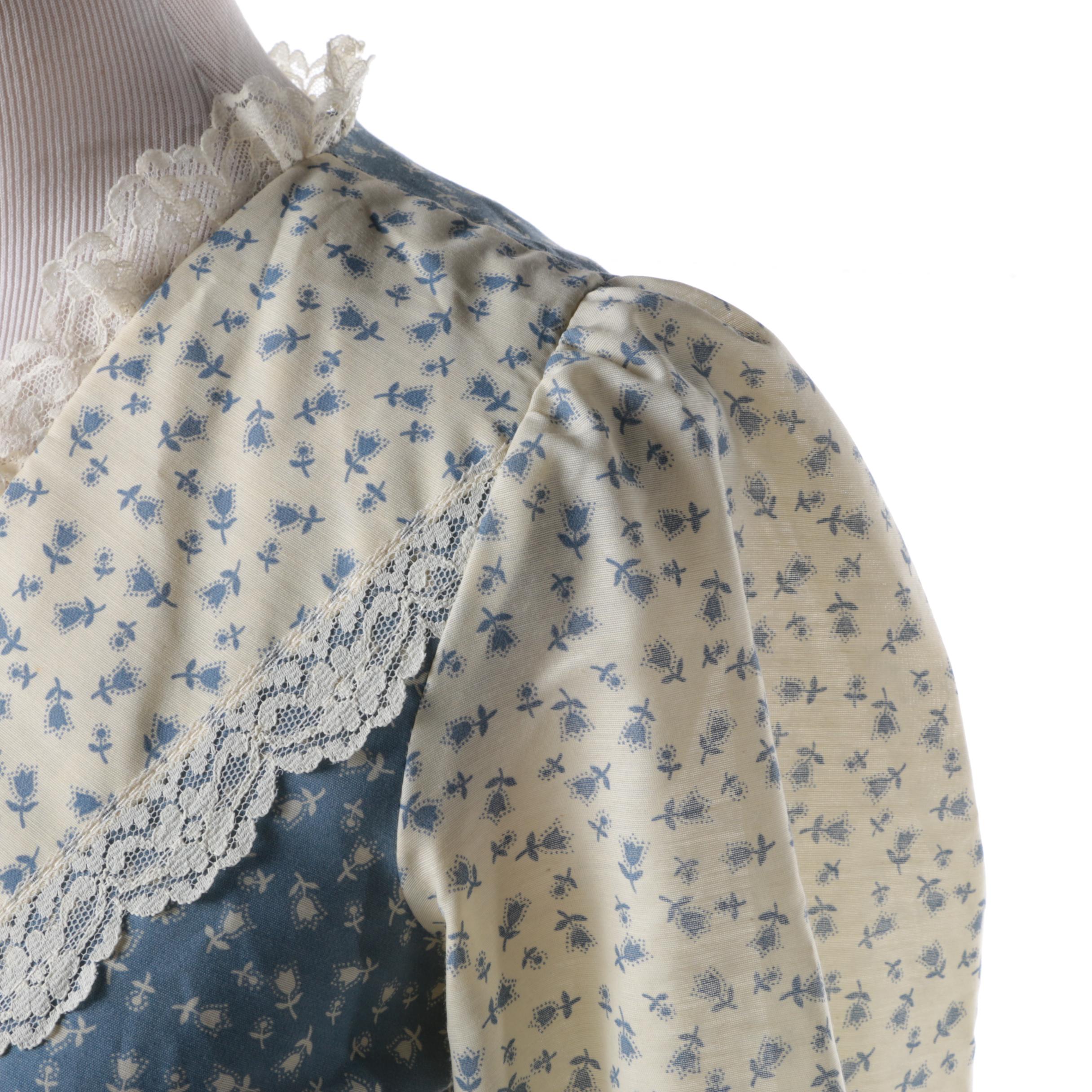 Circa 1970s Vintage Jessica McClintock Gunne Sax Dress