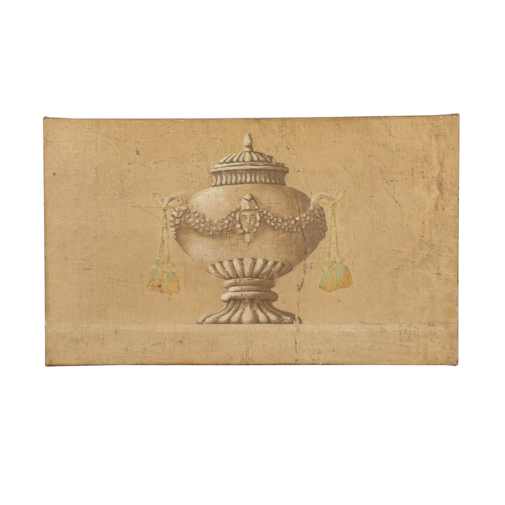 Jacques Lamy Fresco Painting on Burlap