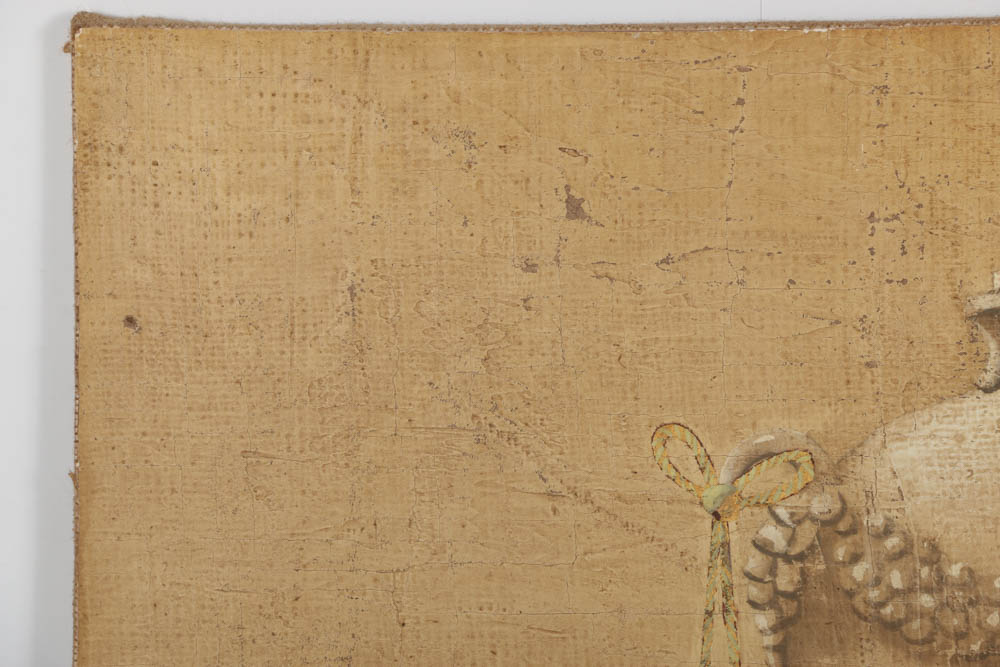 Jacques Lamy Fresco Painting on Burlap