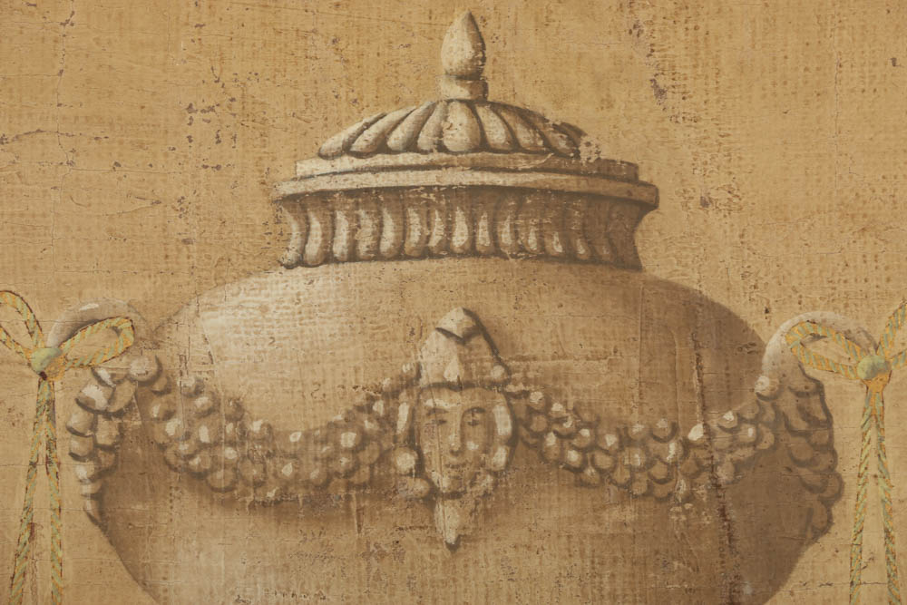 Jacques Lamy Fresco Painting on Burlap