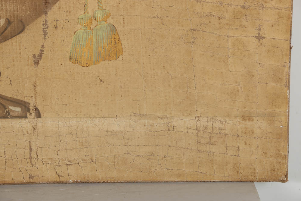 Jacques Lamy Fresco Painting on Burlap