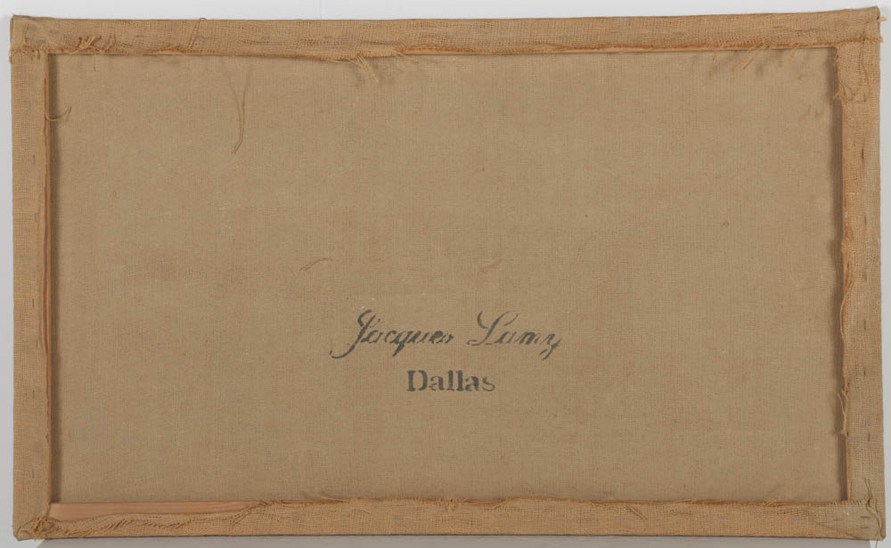 Jacques Lamy Fresco Painting on Burlap