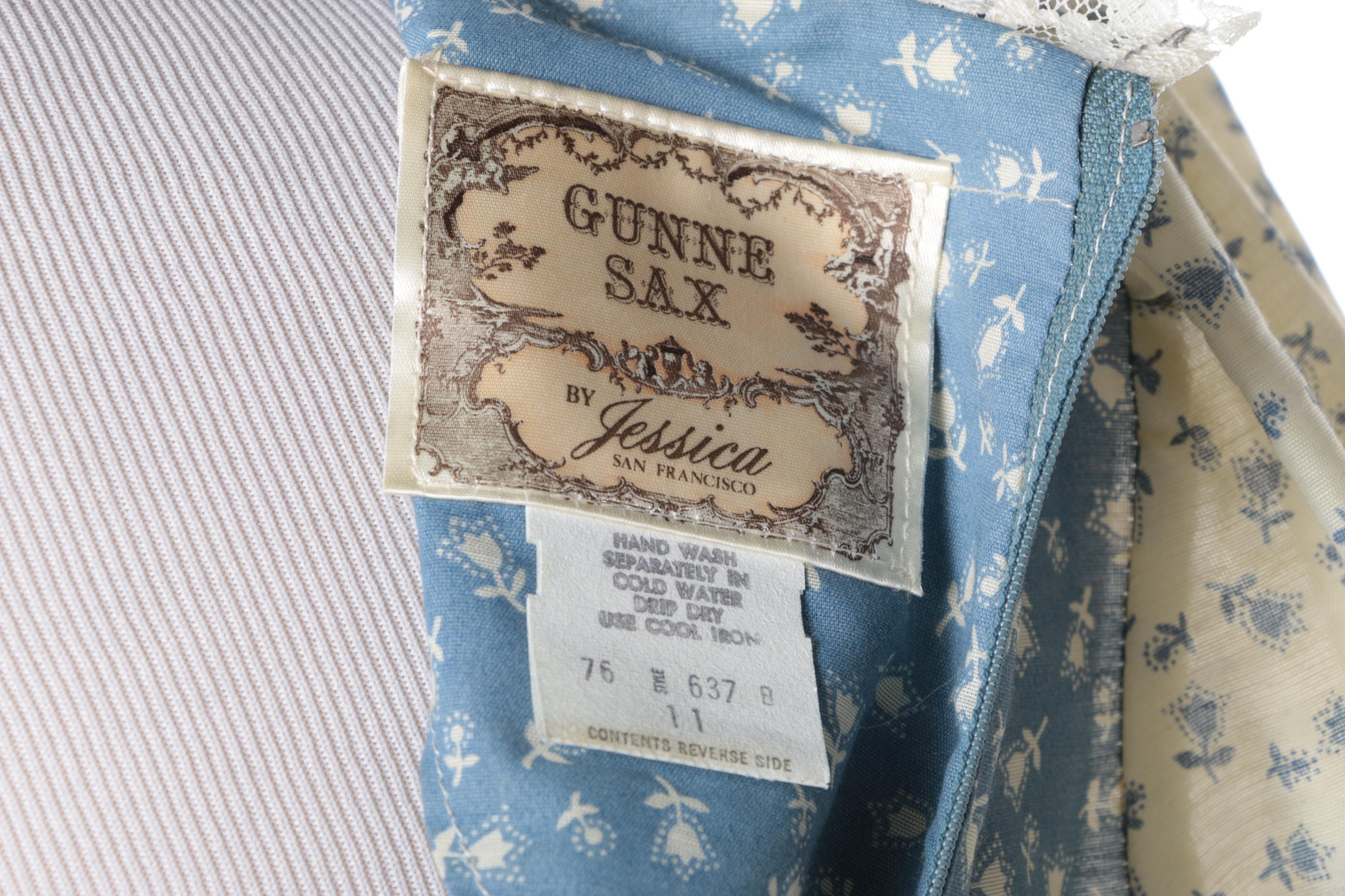 Circa 1970s Vintage Jessica McClintock Gunne Sax Dress