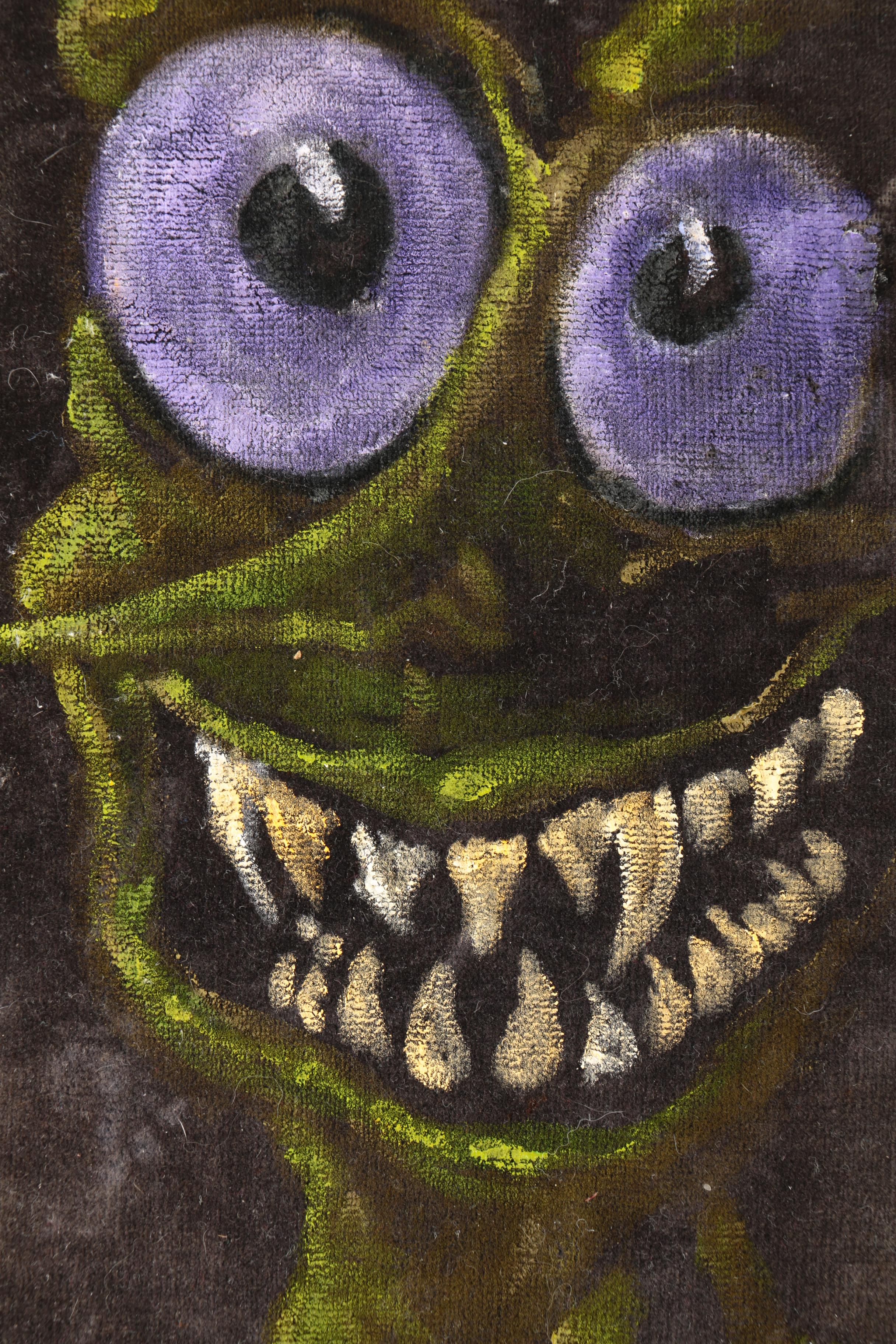 Chris Dillon Oil Painting on Velveteen "Velvet Goblin"