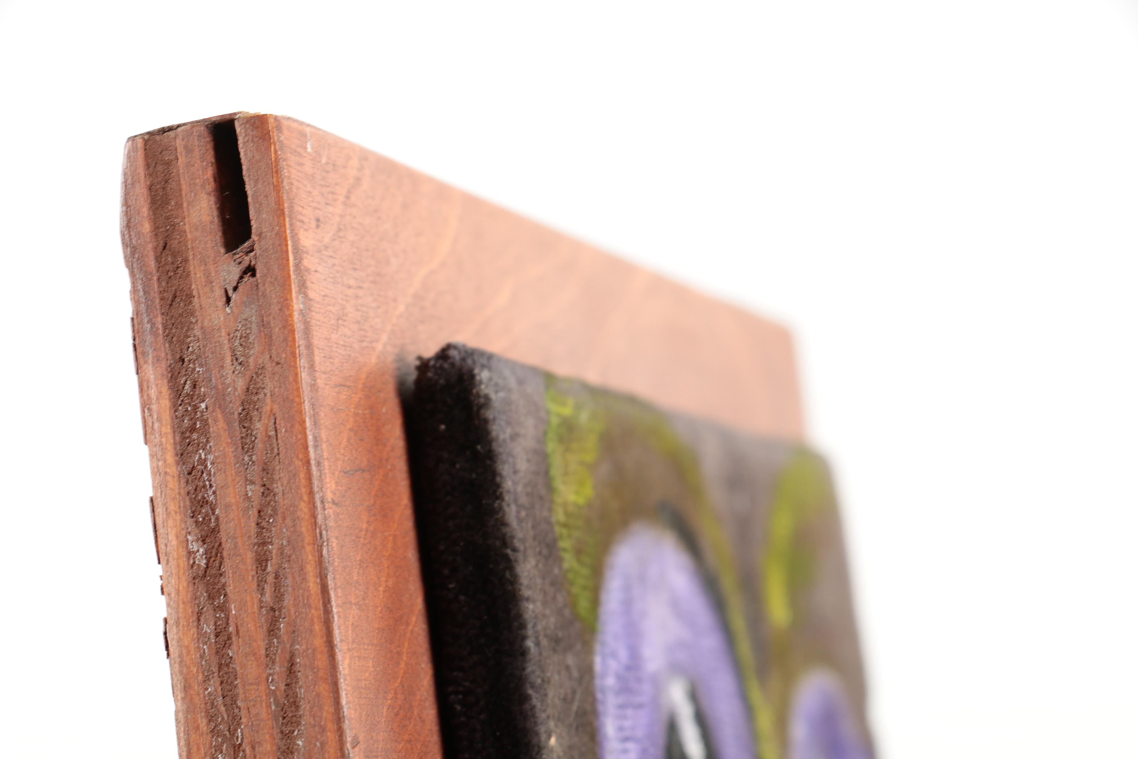 Chris Dillon Oil Painting on Velveteen "Velvet Goblin"