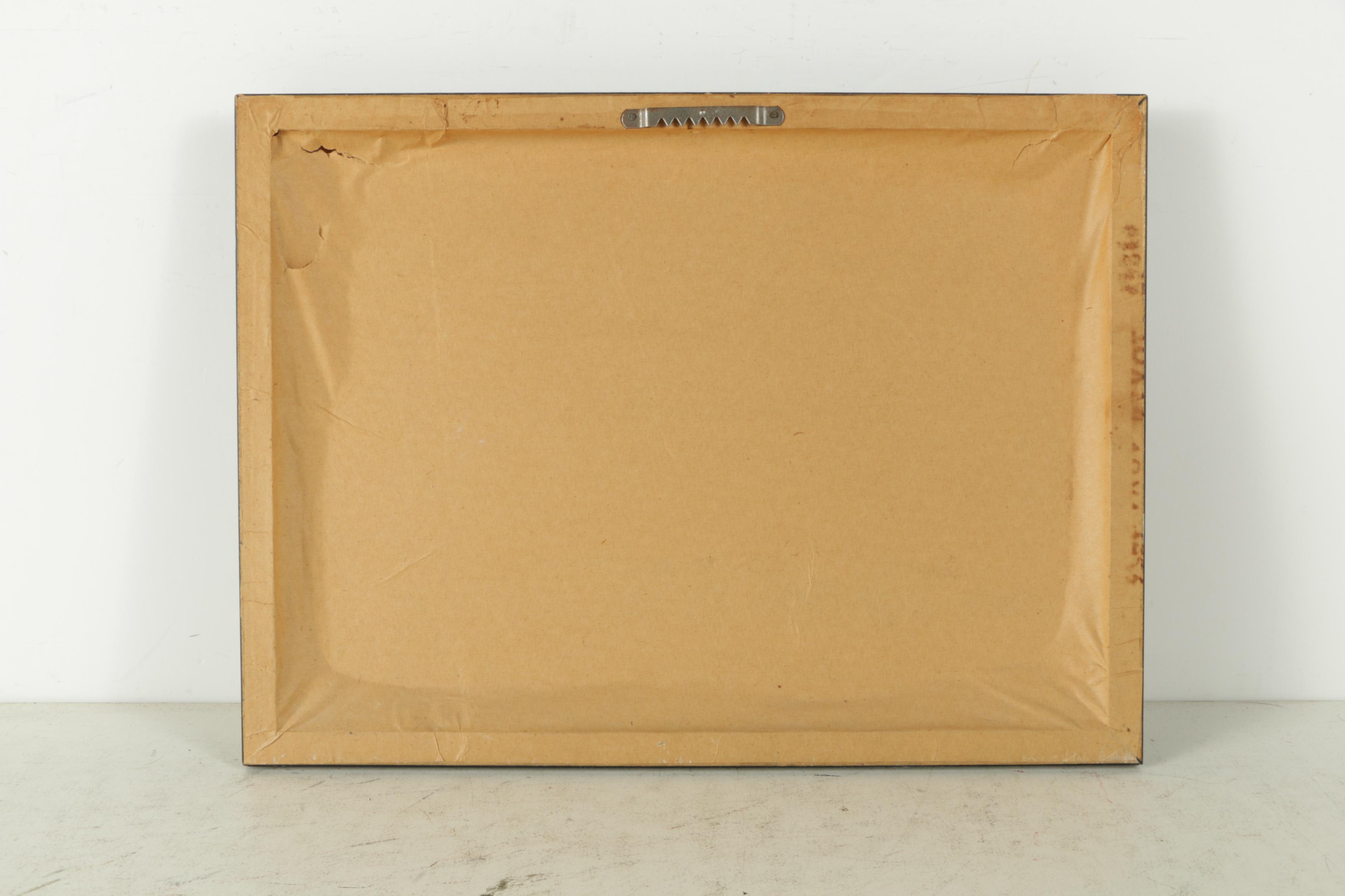 Framed Original Watercolor and Ink Painting Signed  "EH Tonge"