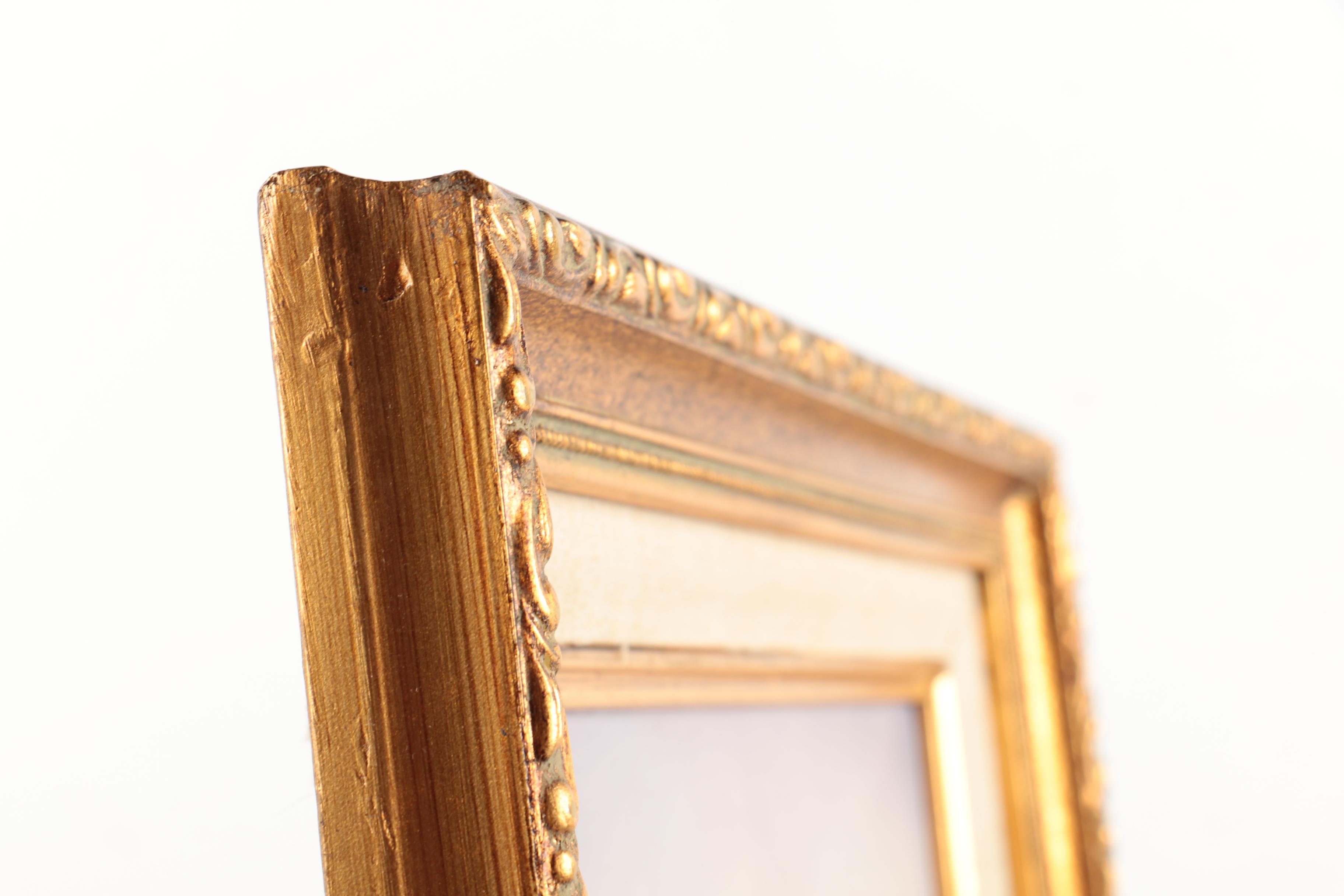 Jean Amiot Signed Oil Painting on Canvas