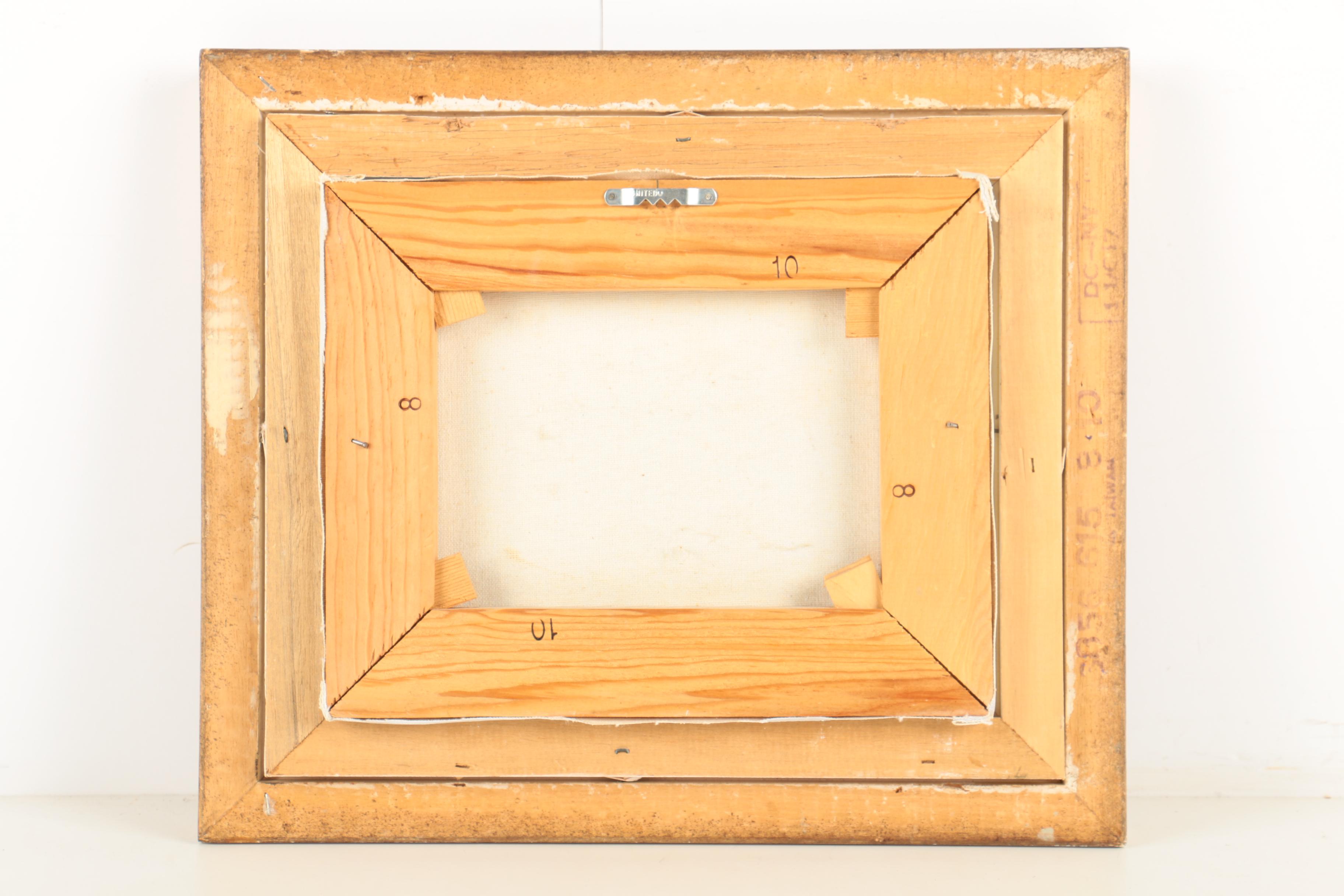 Jean Amiot Signed Oil Painting on Canvas