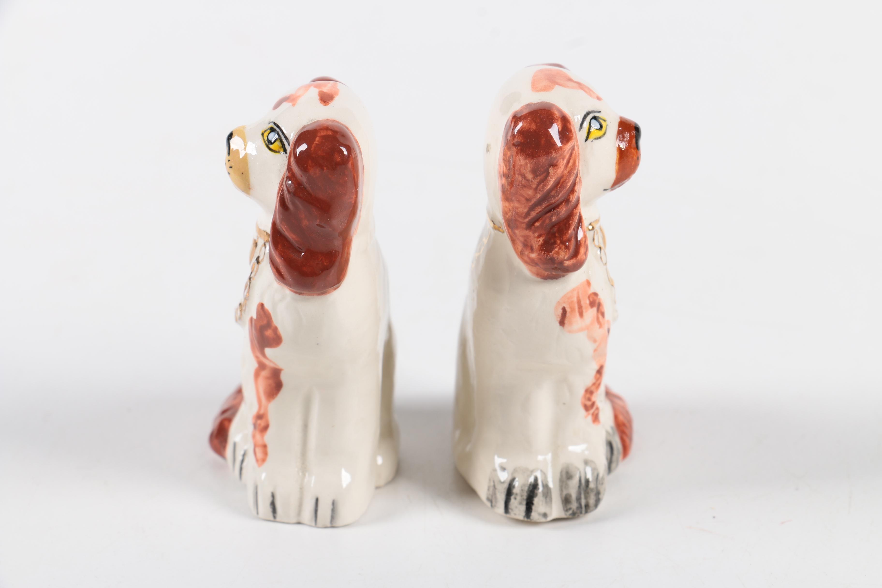 Lee-Anne Chellis Wessel Miniature Painted Staffordshire Style Dog Figurines