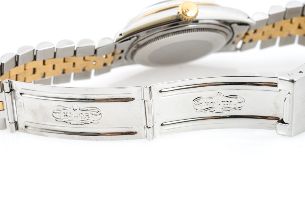 Vintage Rolex 18K Yellow Gold Datejust Diamond Watch