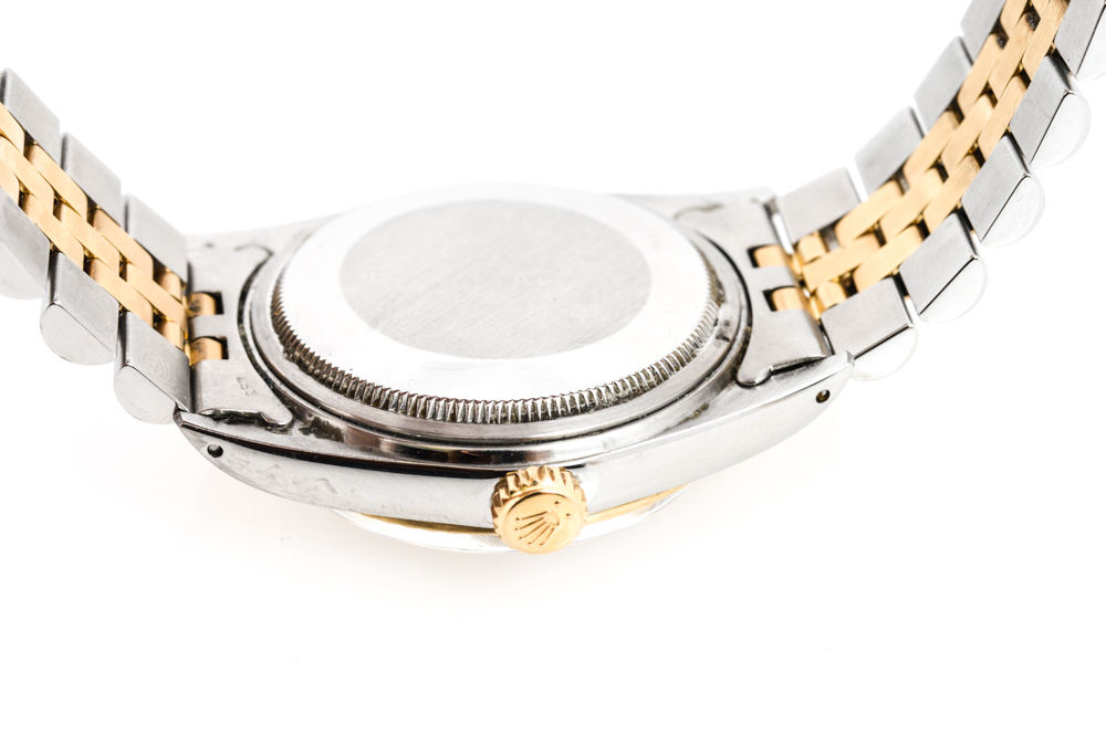 Vintage Rolex 18K Yellow Gold Datejust Diamond Watch