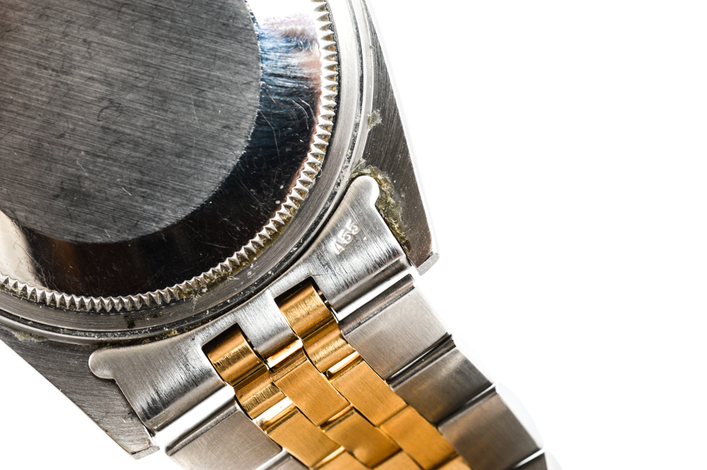 Vintage Rolex 18K Yellow Gold Datejust Diamond Watch