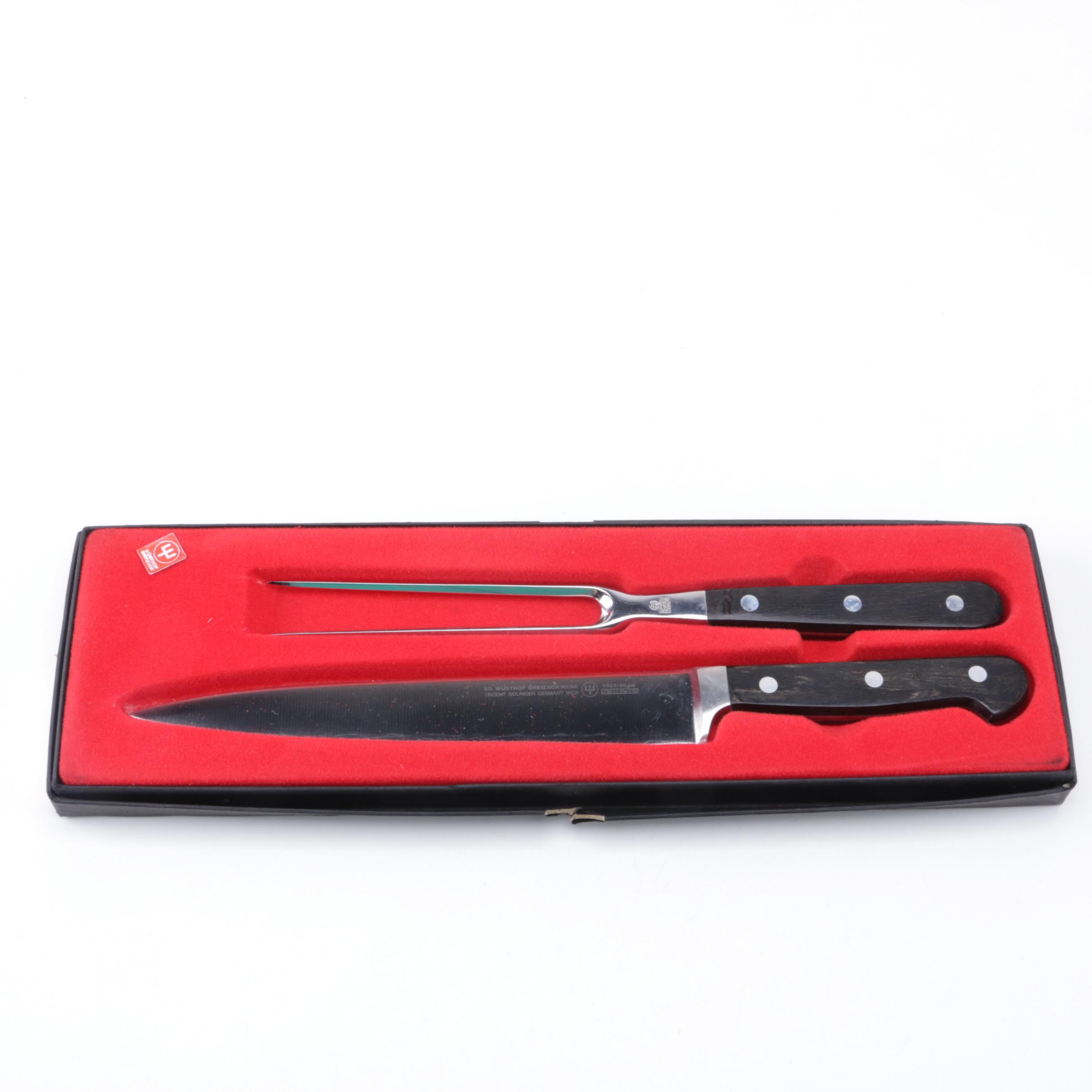 ED. Wüsthof Dreizackwerk Carving Knife Set