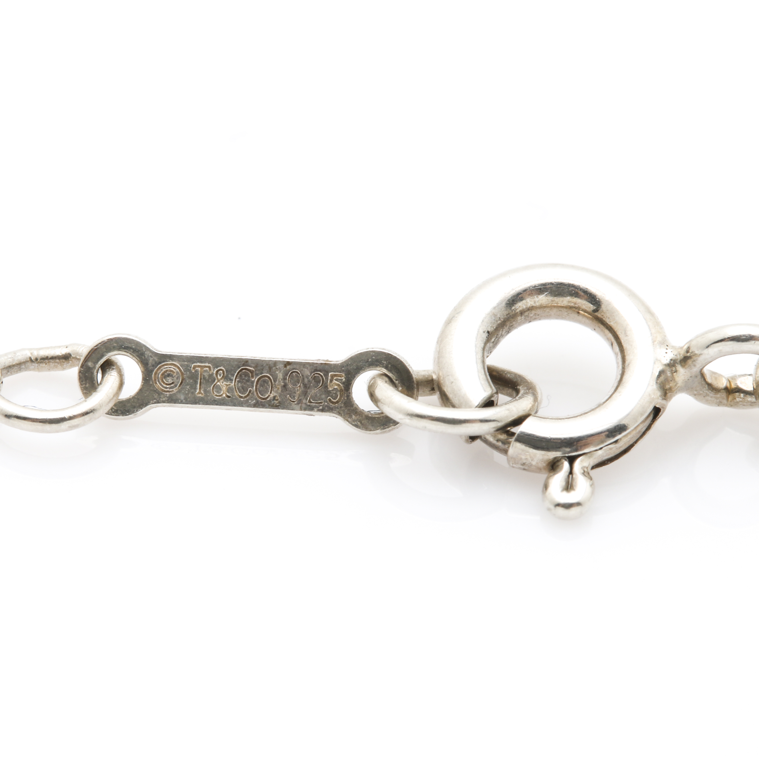 Tiffany & Co. Paloma Picasso Sterling Silver and Diamond Pendant Necklace