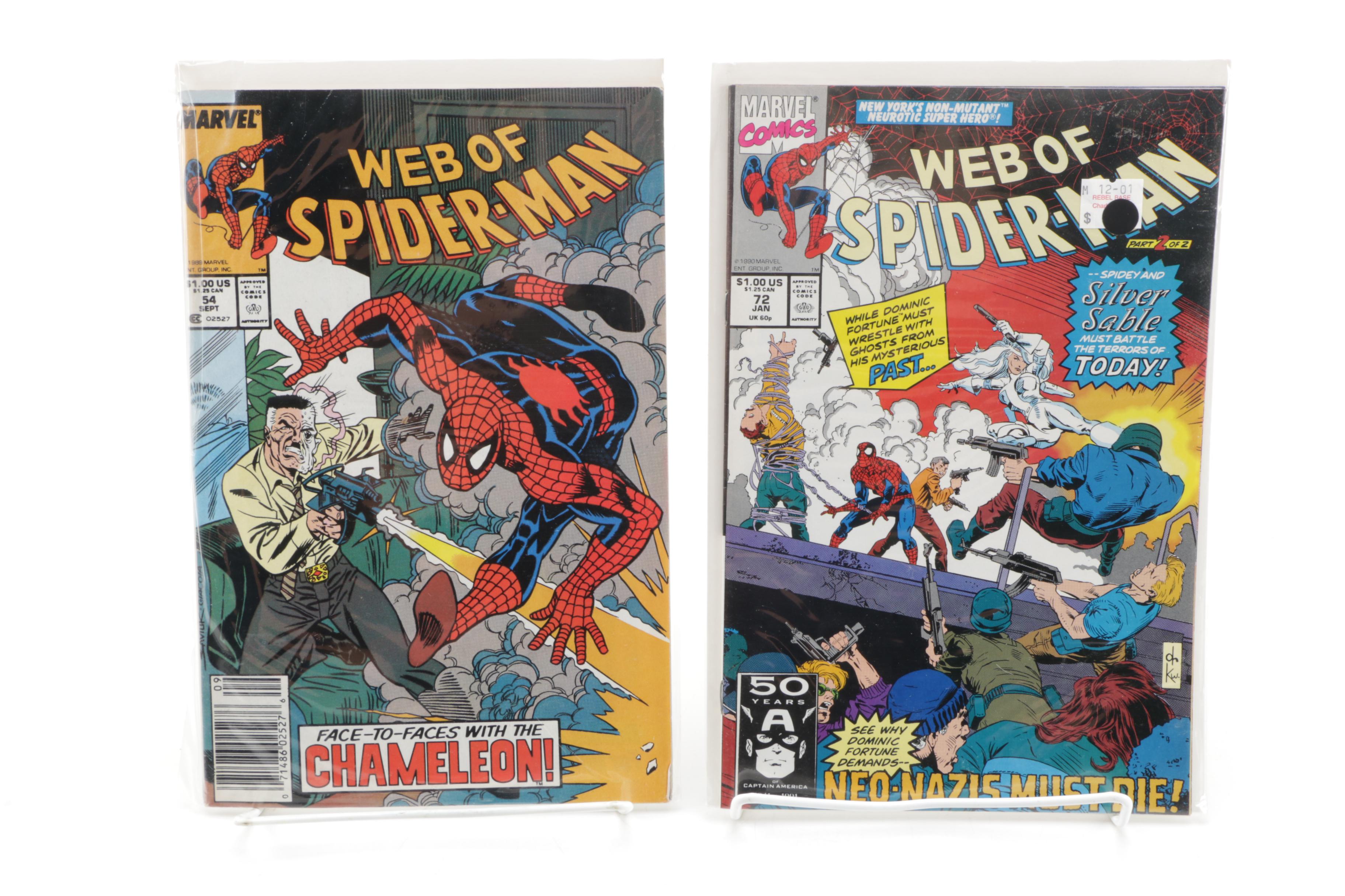 Collection of "Web of Spider-Man" Comic Books