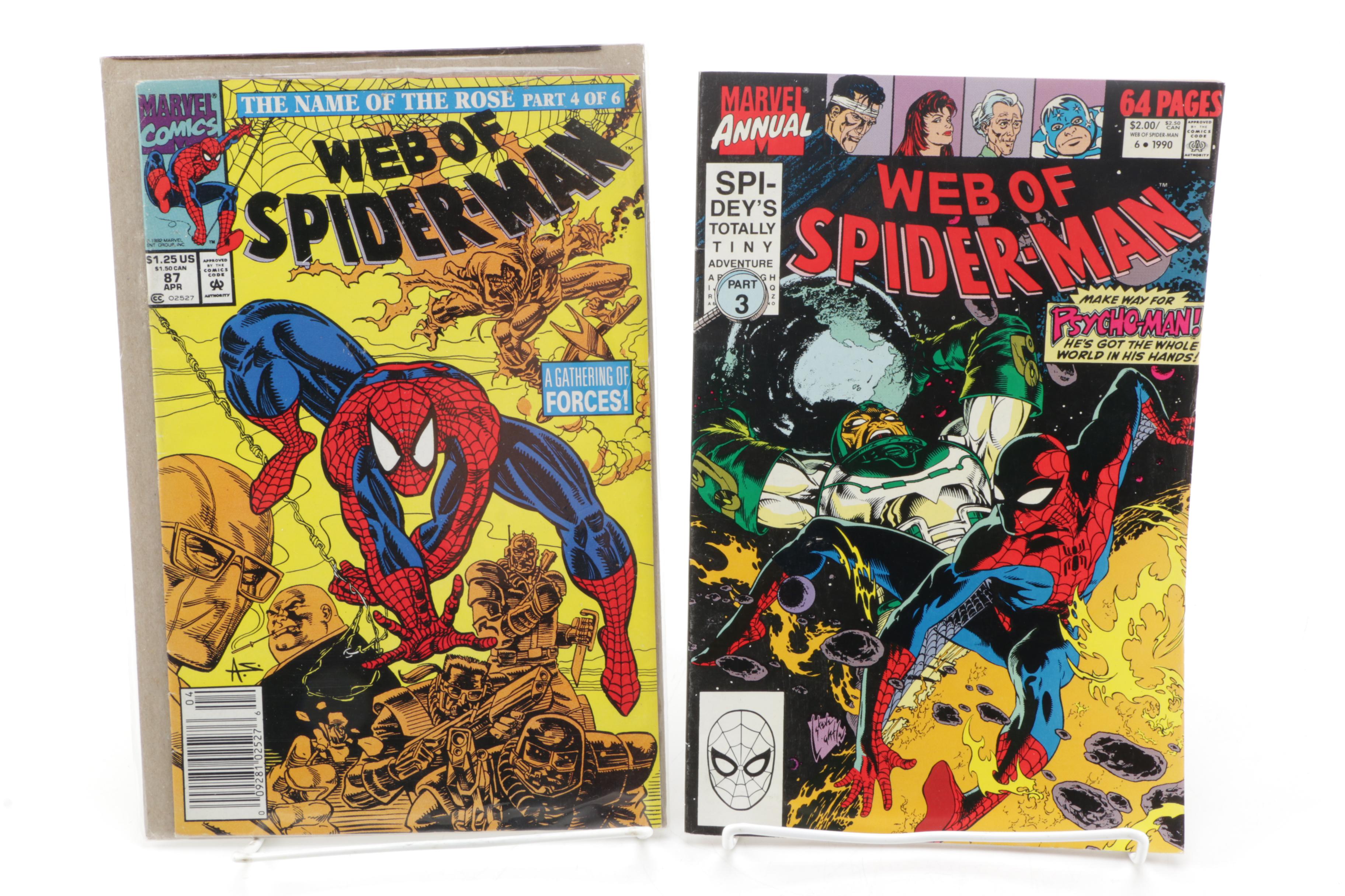 Collection of "Web of Spider-Man" Comic Books